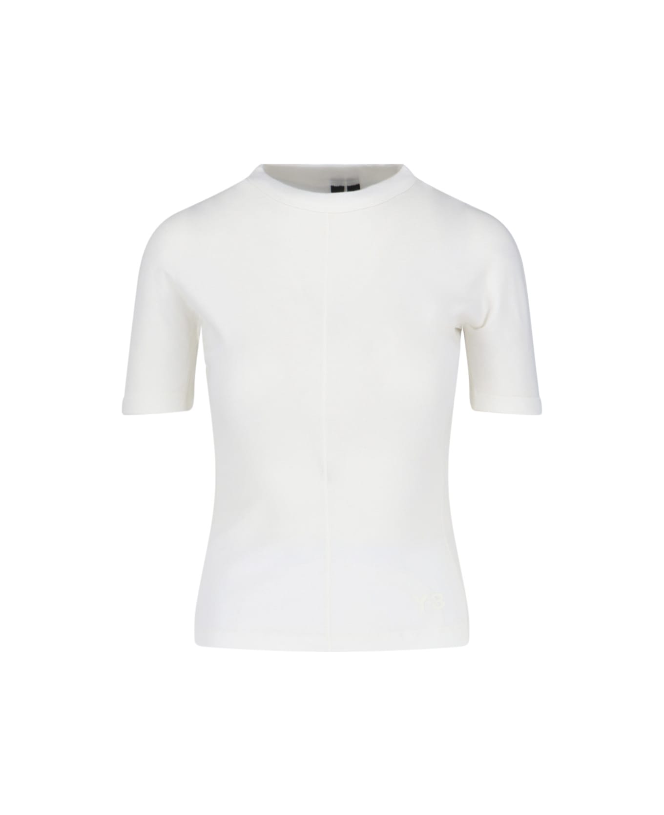 Y-3 Logo Fitted T-shirt - OFF WHITE