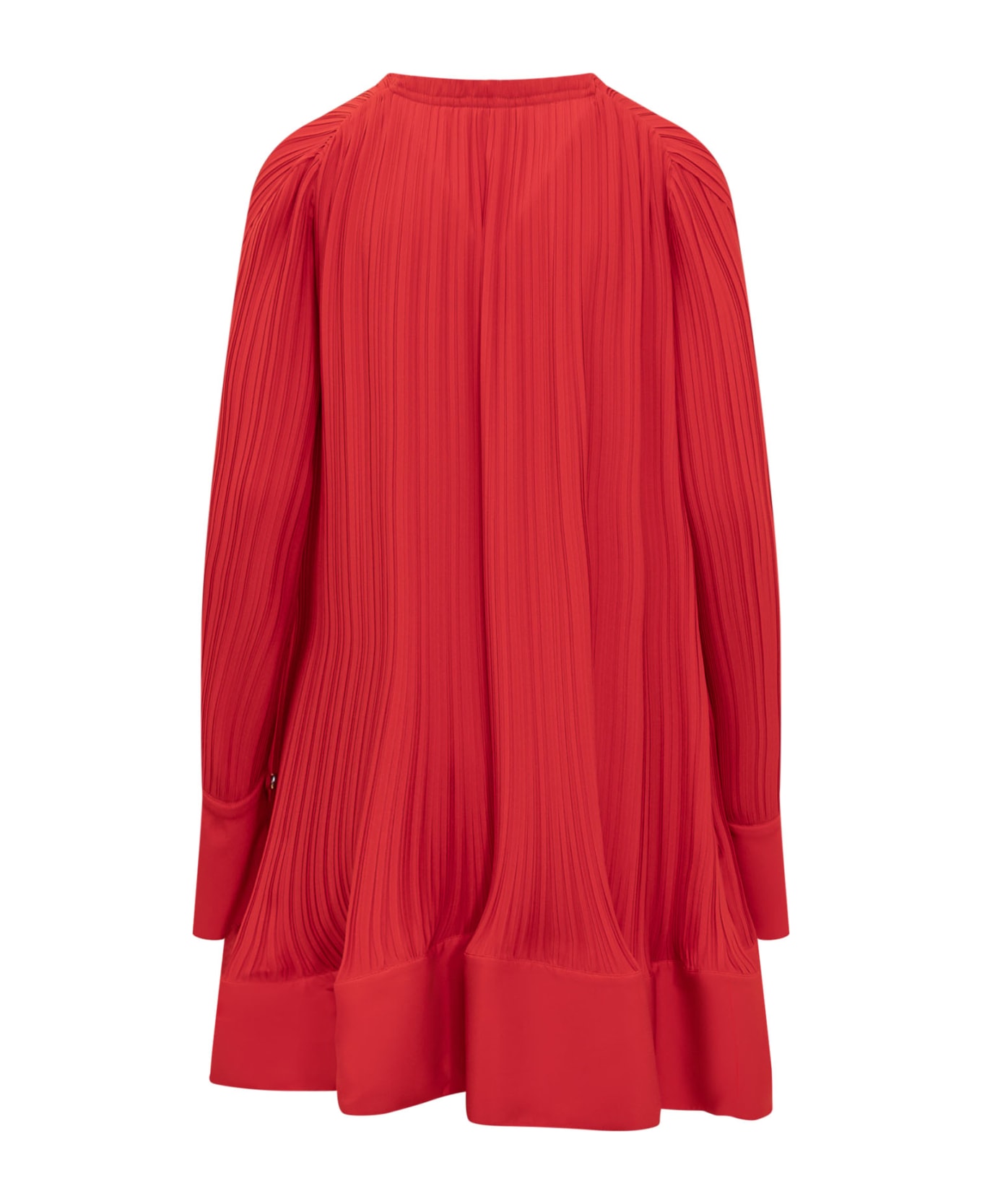 Lanvin 'flared Pleated' Dress - FLAME