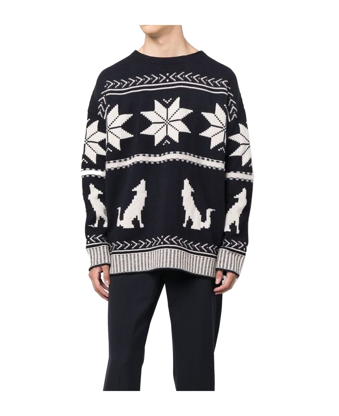 Etro Embroidered Cotton Sweater - Blue