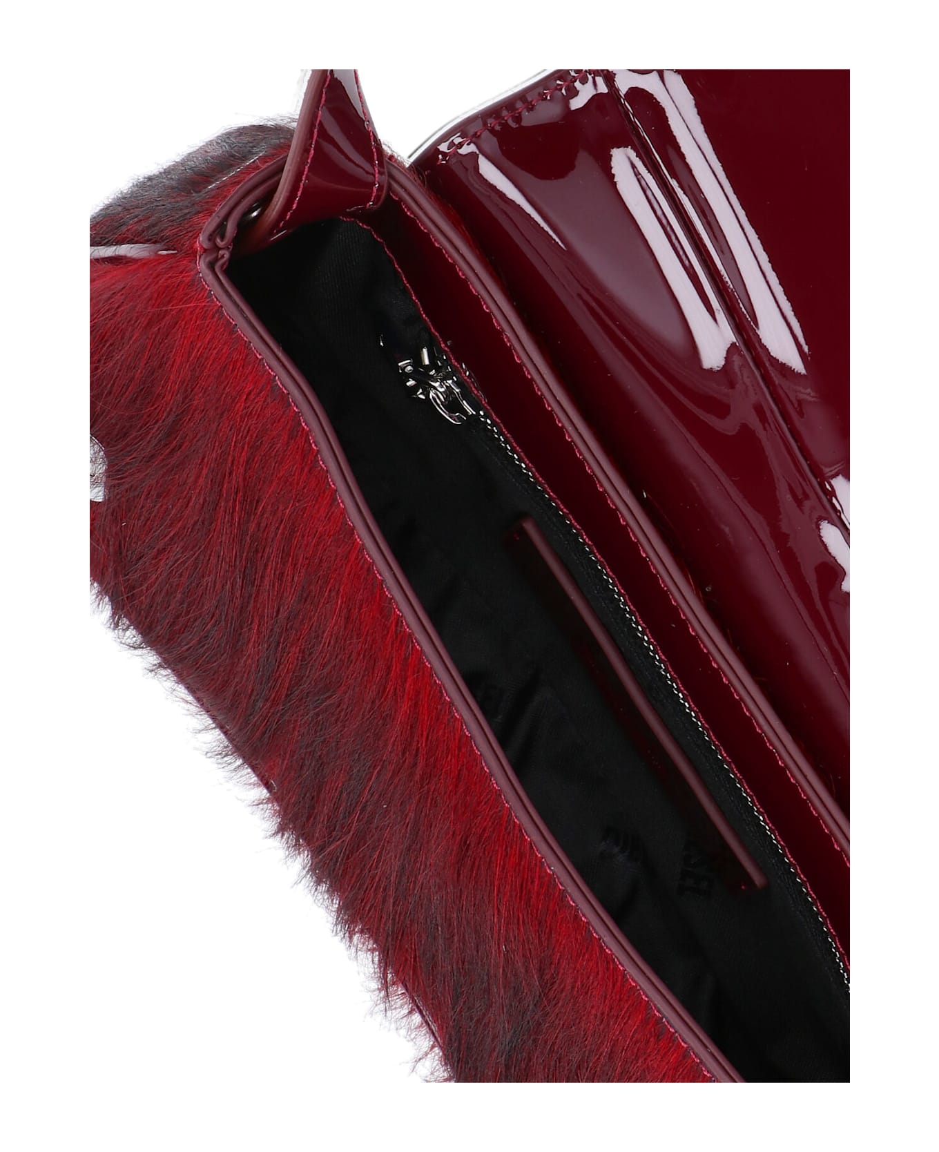 Diesel Pony Hair Bag 
play Clutch
 - Bordeaux