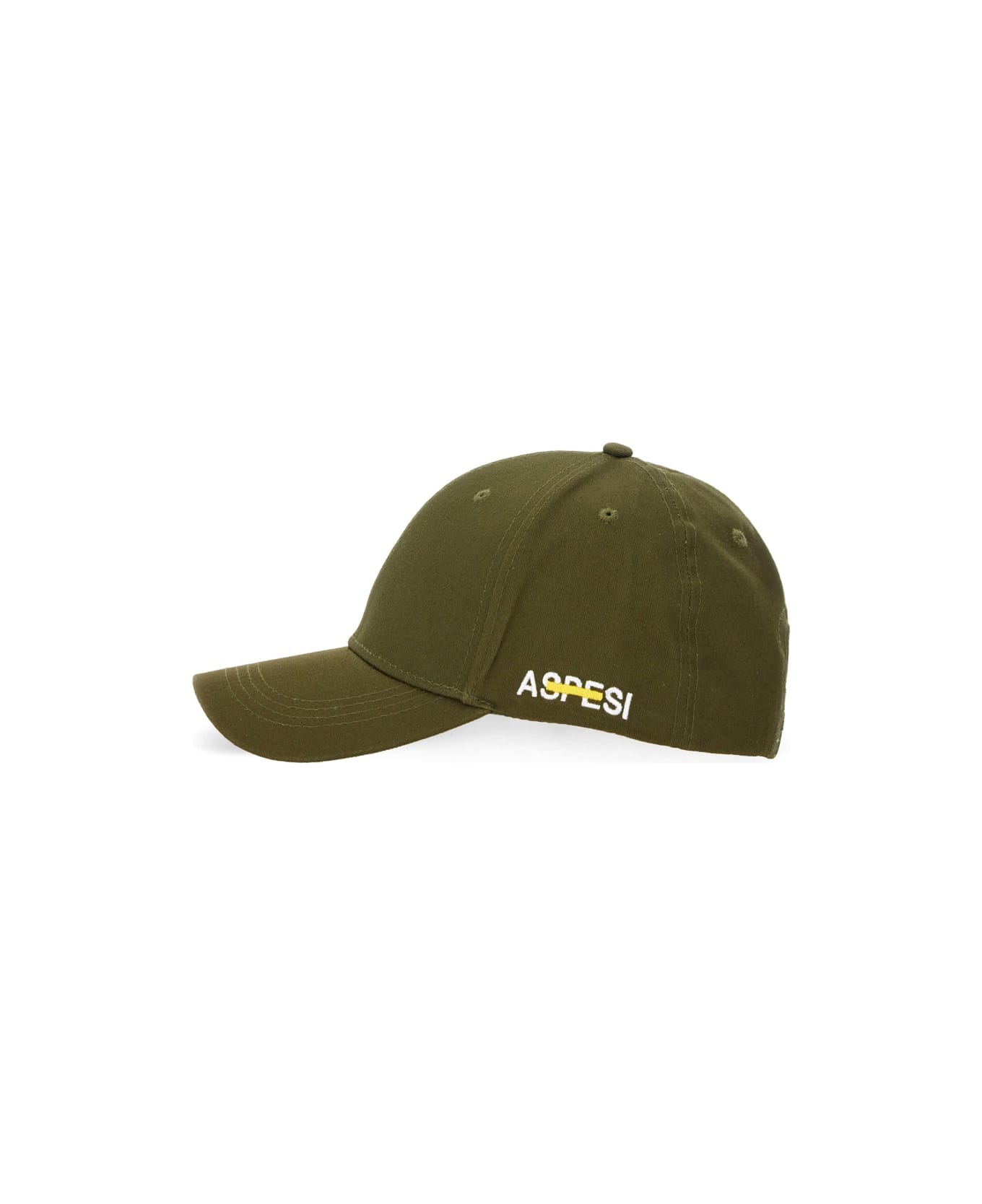 Aspesi Baseball Hat With Logo - MILITARY GREEN