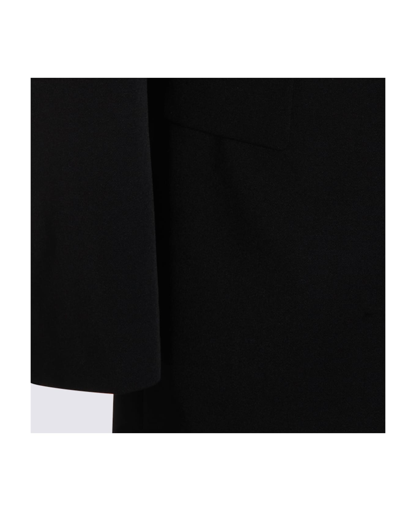 Saint Laurent Black Wool Blazer - Black