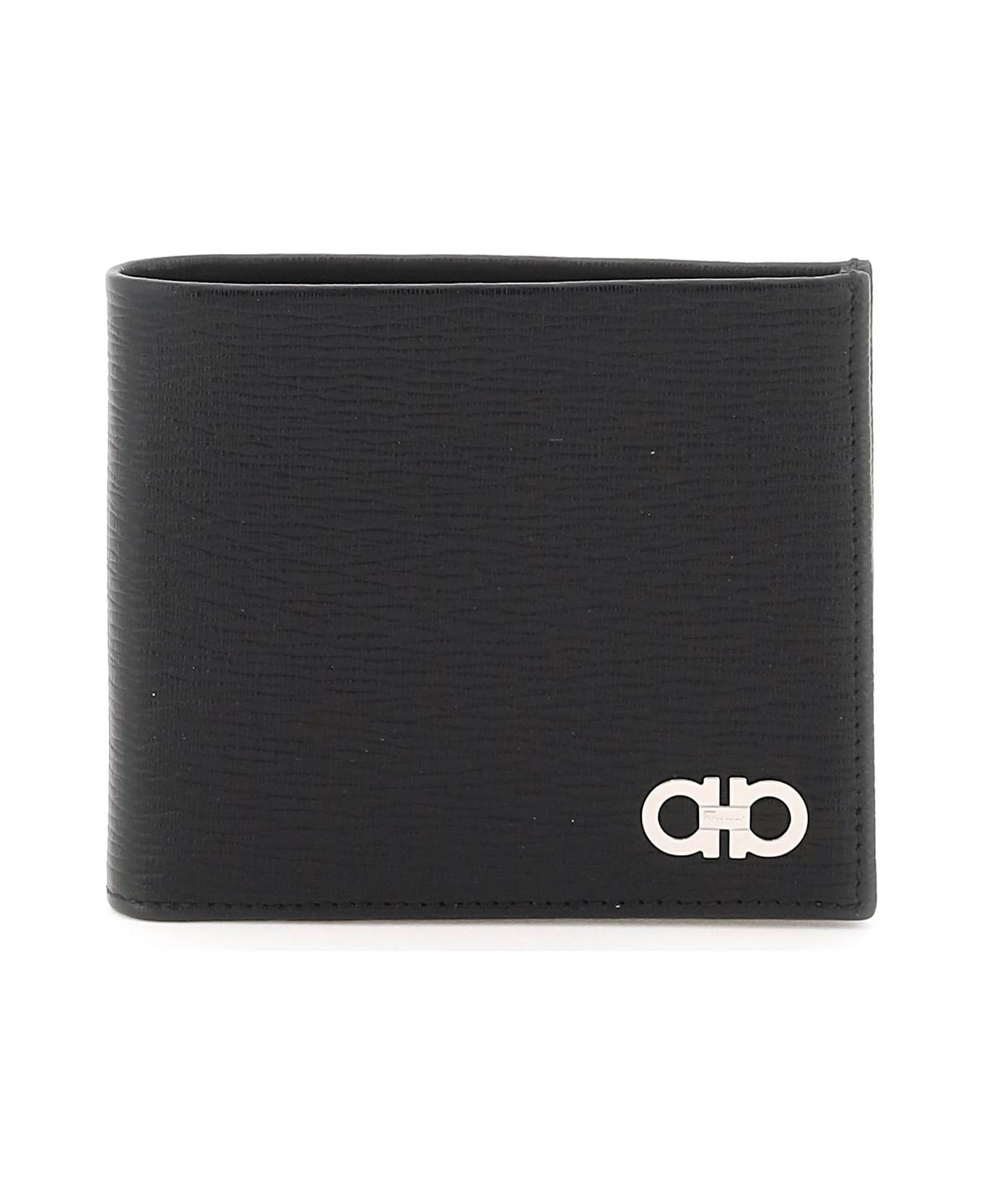 Ferragamo Gancini Revival Bifold Wallet - Black