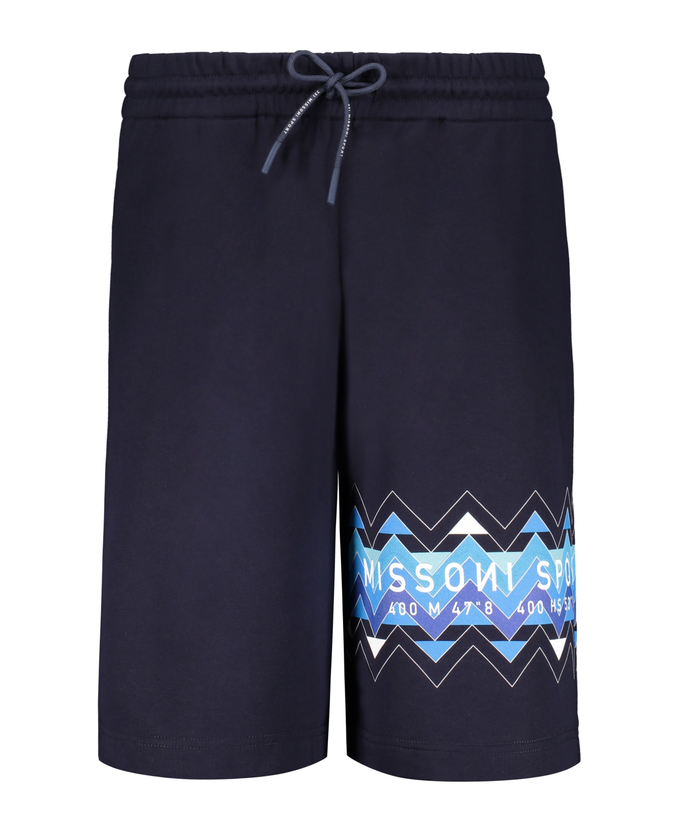 Missoni Cotton Bermuda Shorts - blue