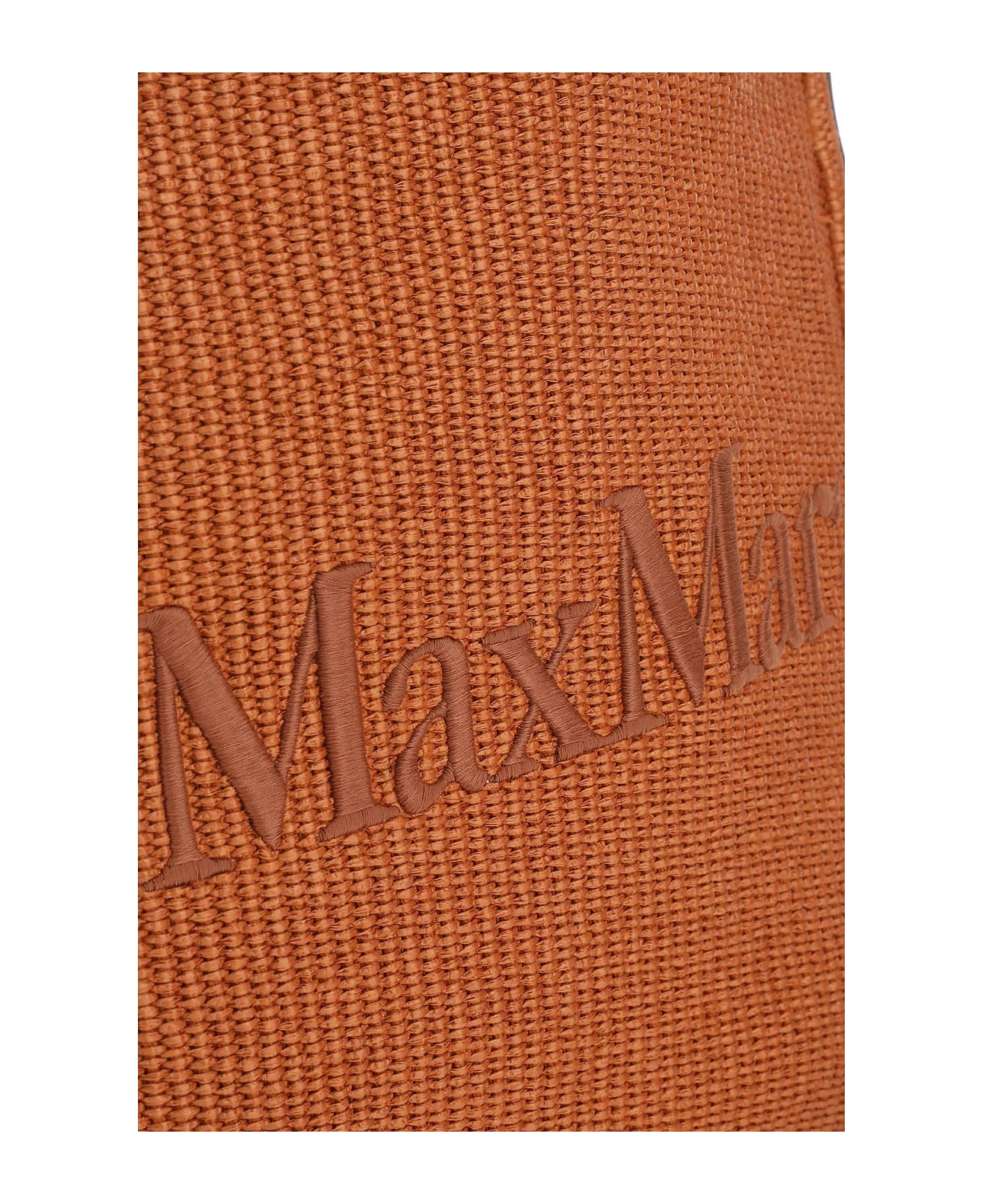 Max Mara Caramel Raffia Easybag Shopping Bag - 27
