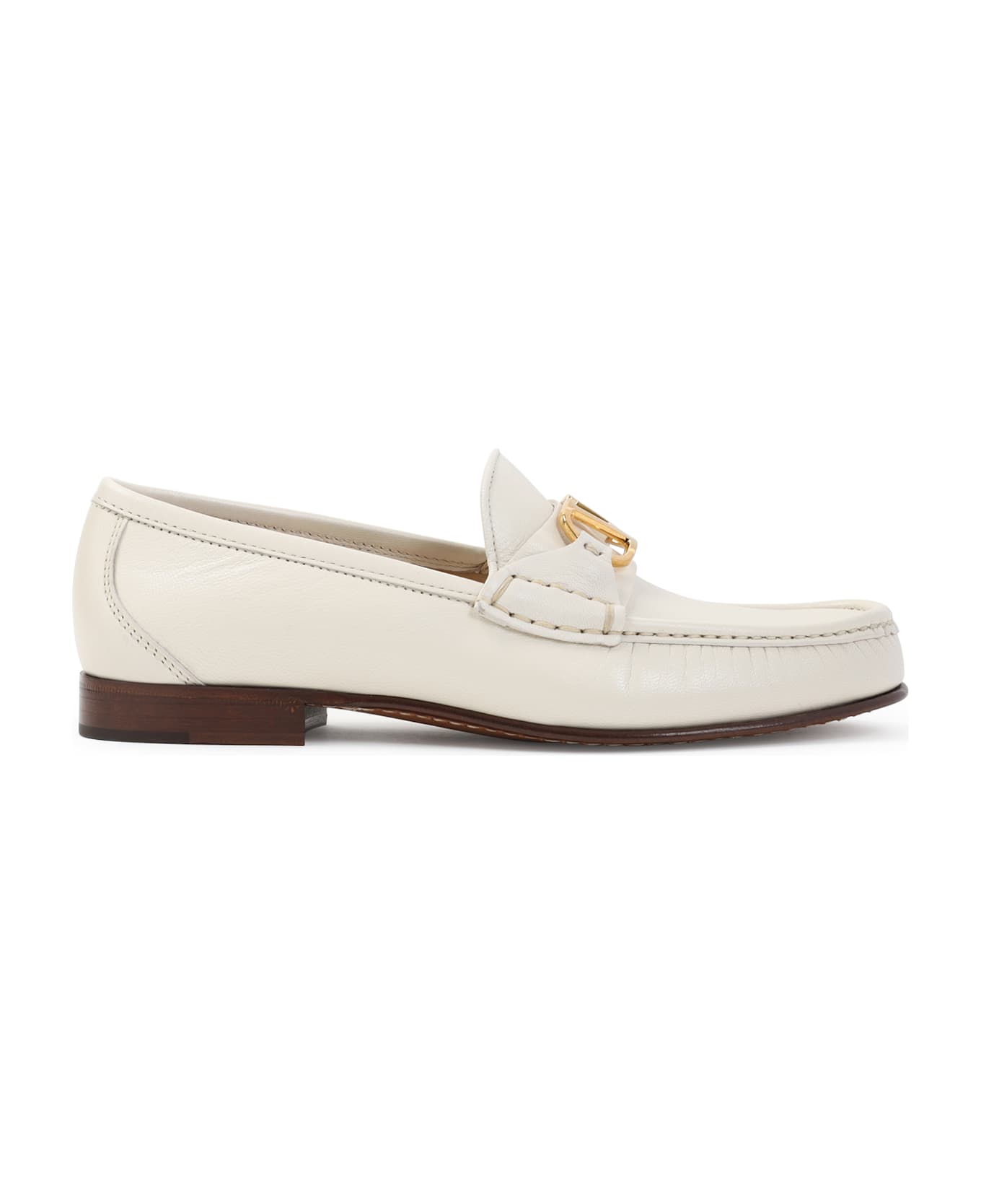 Valentino Garavani V Logo Signature Loafer - Ivory