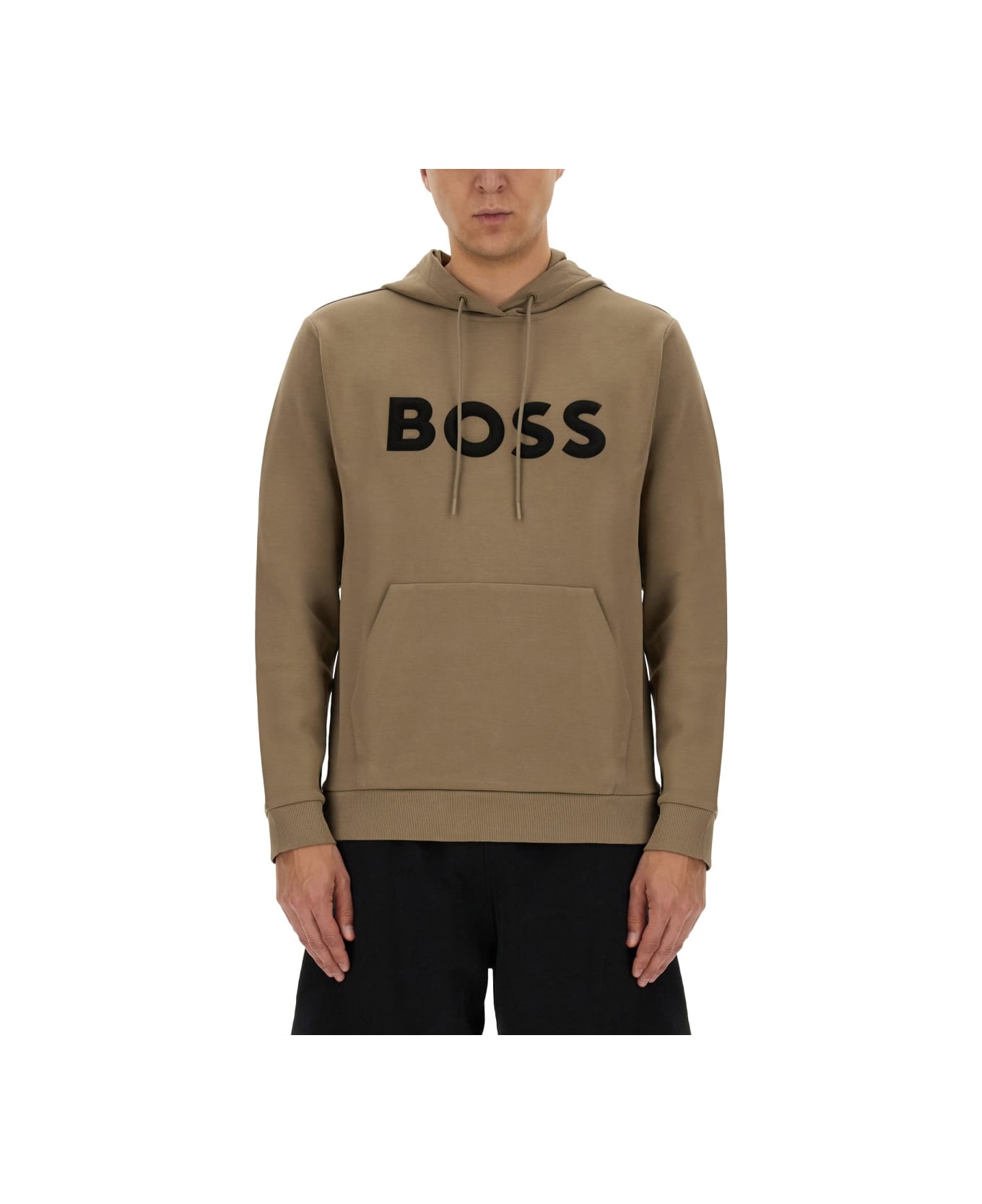 Hugo Boss Sweatshirt With Logo - BEIGE フリース