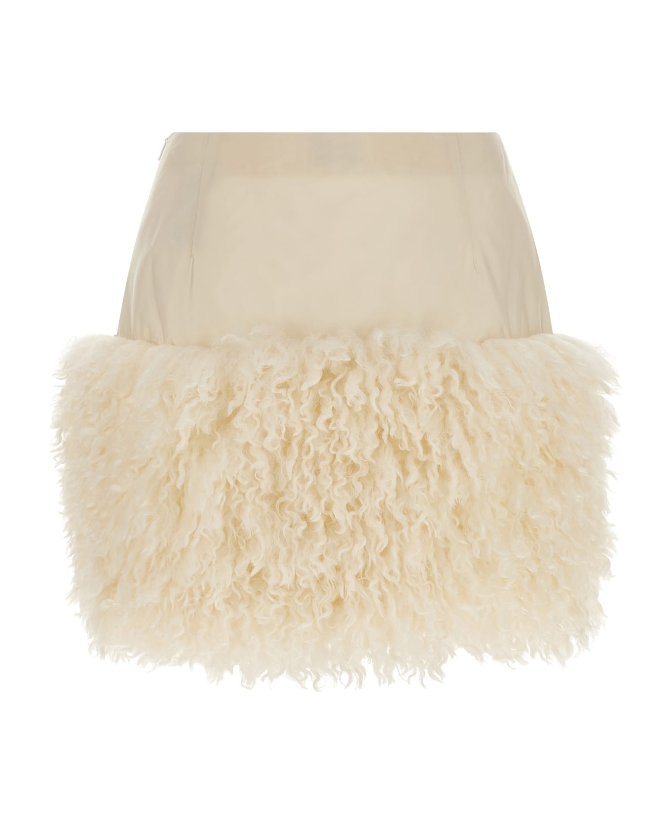 Moncler Teddy Insert Skirt - White