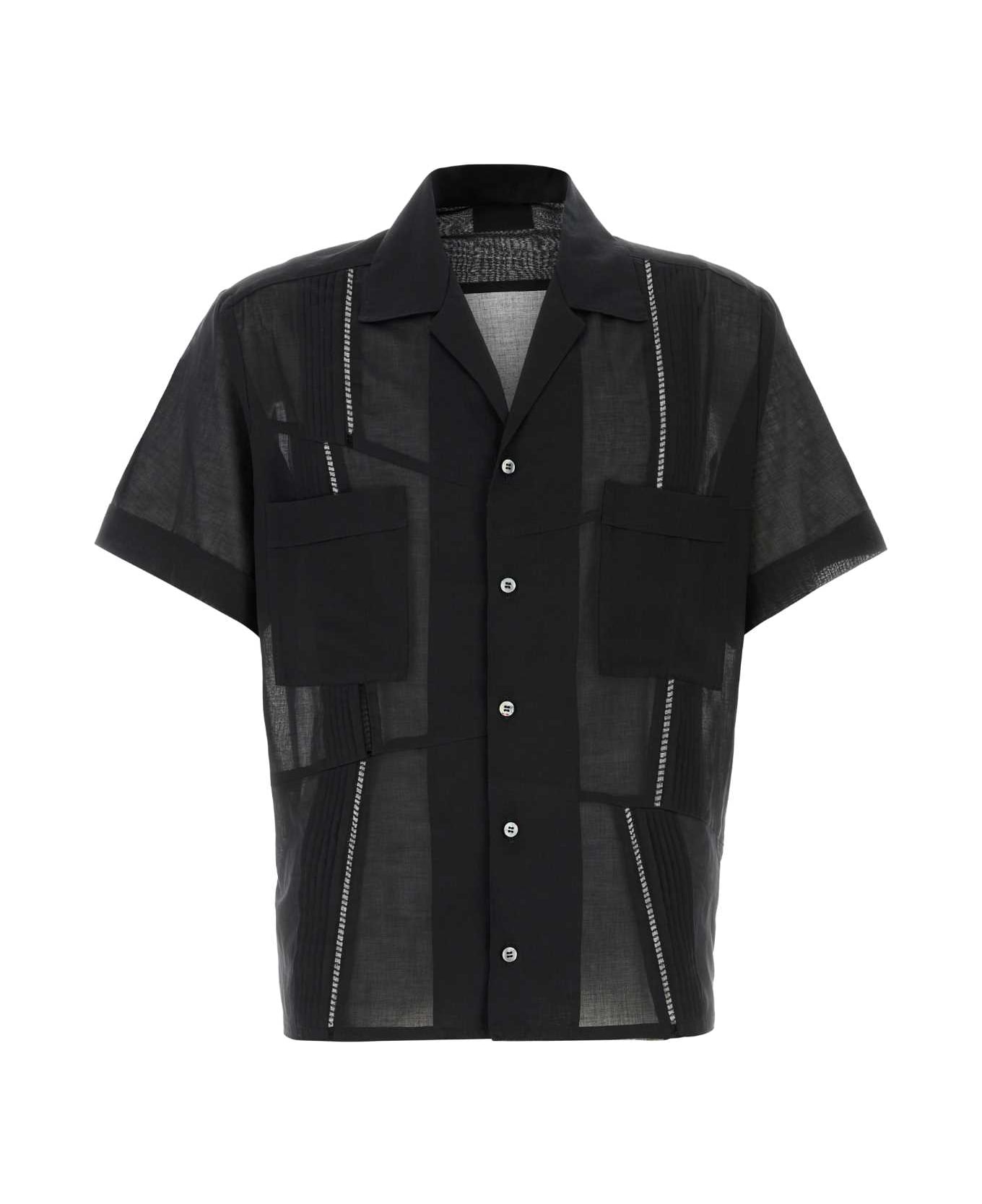 Magliano Black Cotton Broken Shirt - BLACK