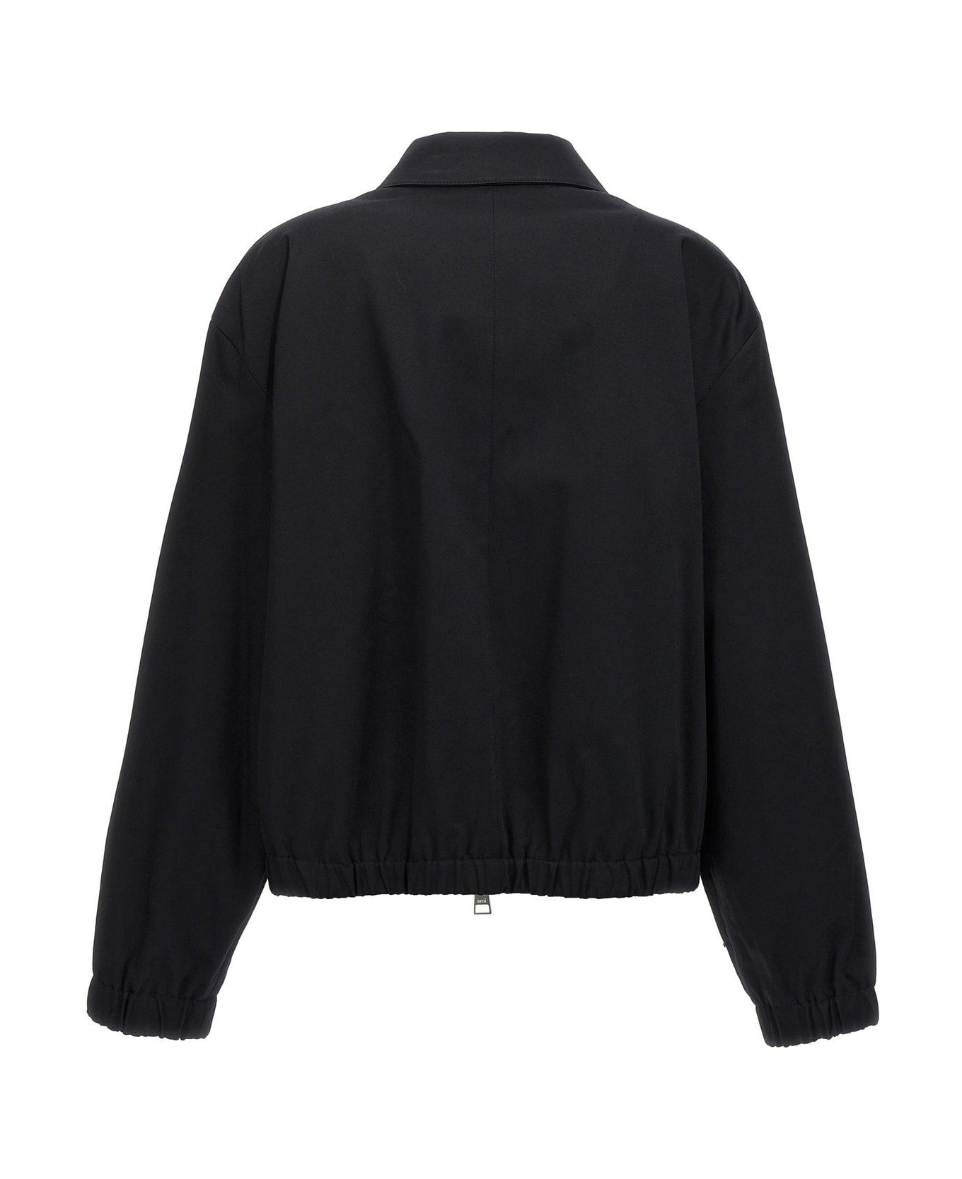 Ami Alexandre Mattiussi Paris Ami De Coeur Zipped Jacket - BLACK