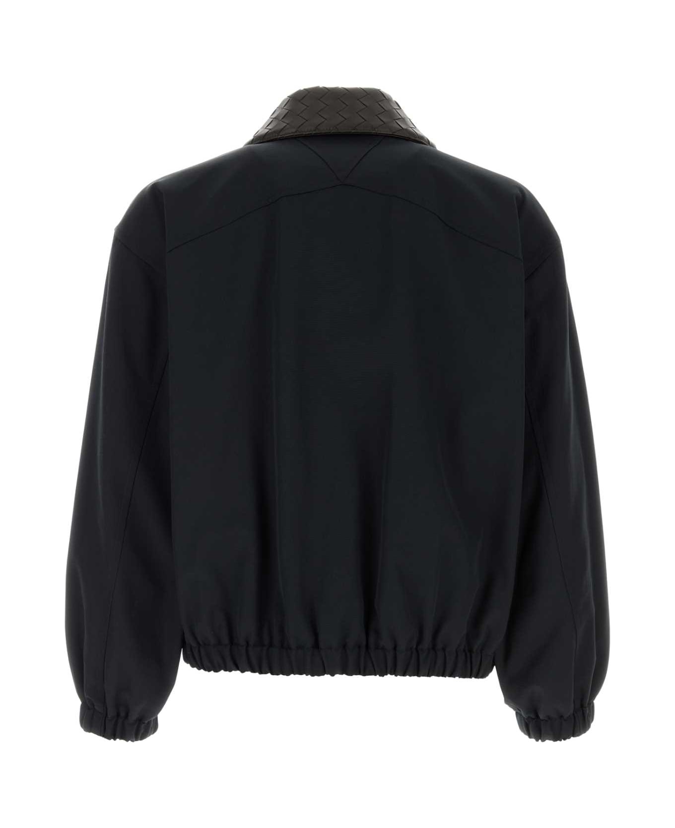 Bottega Veneta Midnight Blue Tech Cotton Jacket - MIDNIGHTBLUE