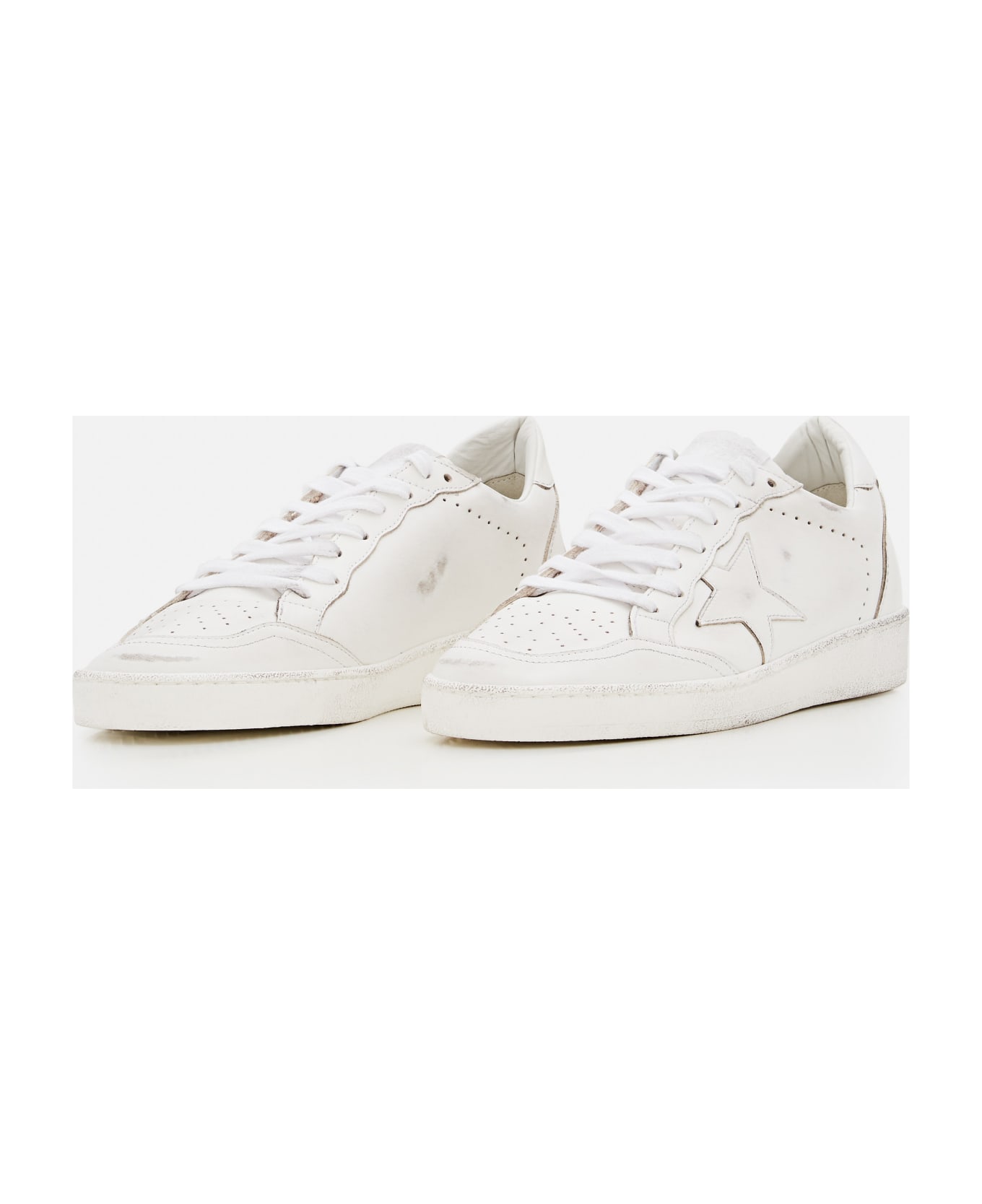 Golden Goose Ballstar Lace-up Sneakers - White