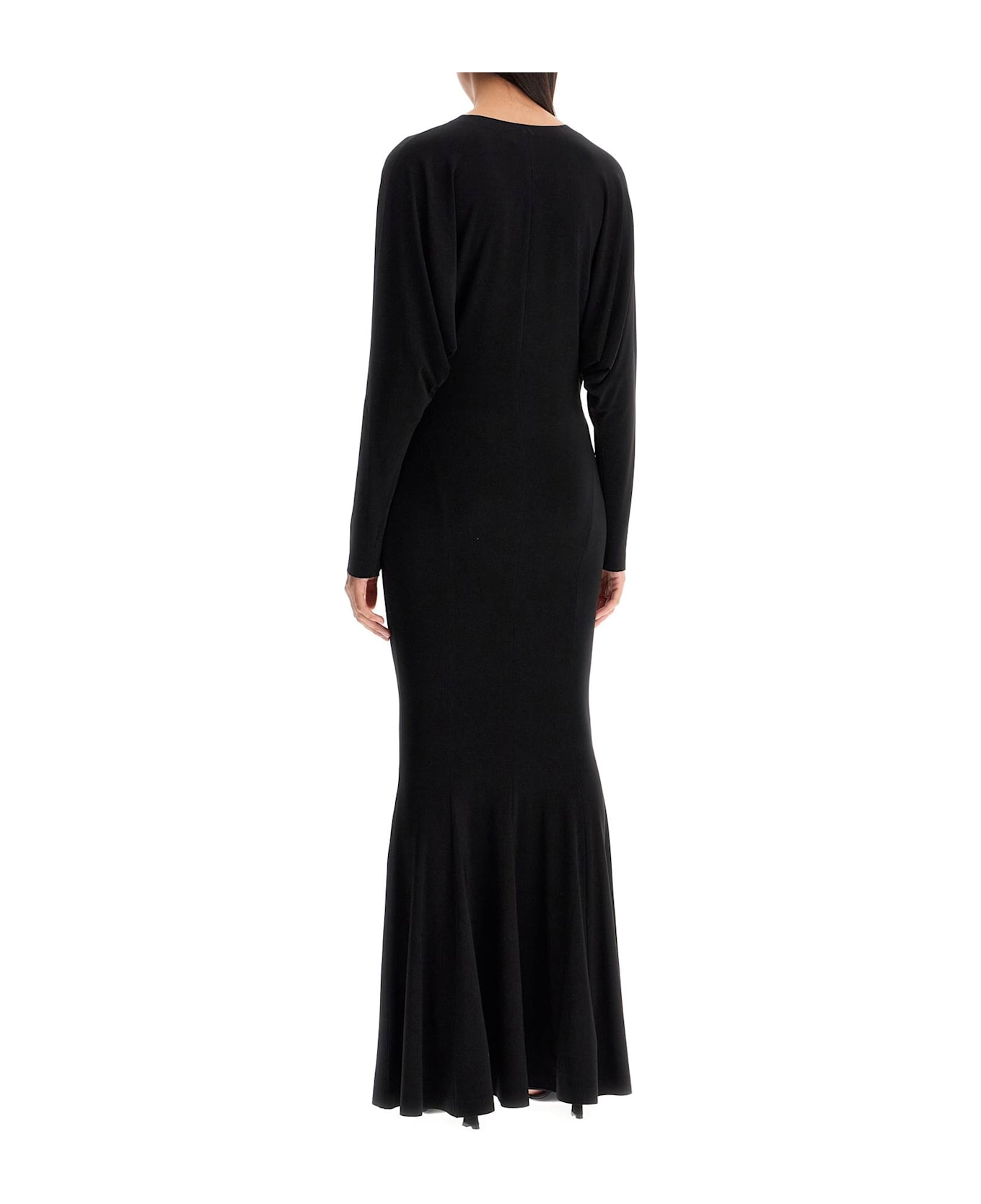 Norma Kamali Mermaid-style Dress With Dolman Sleeves - BLACK (Black)