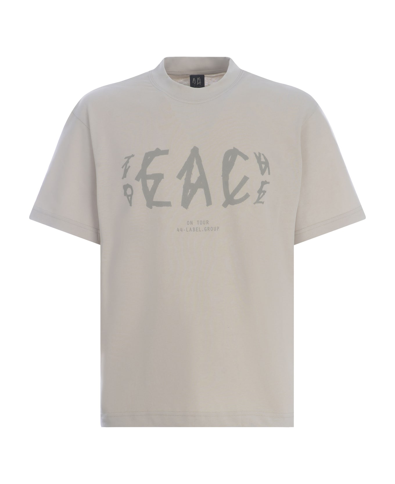 44 Label Group T-shirt 44 Label Group "peace" Made Of Cotton - Crema