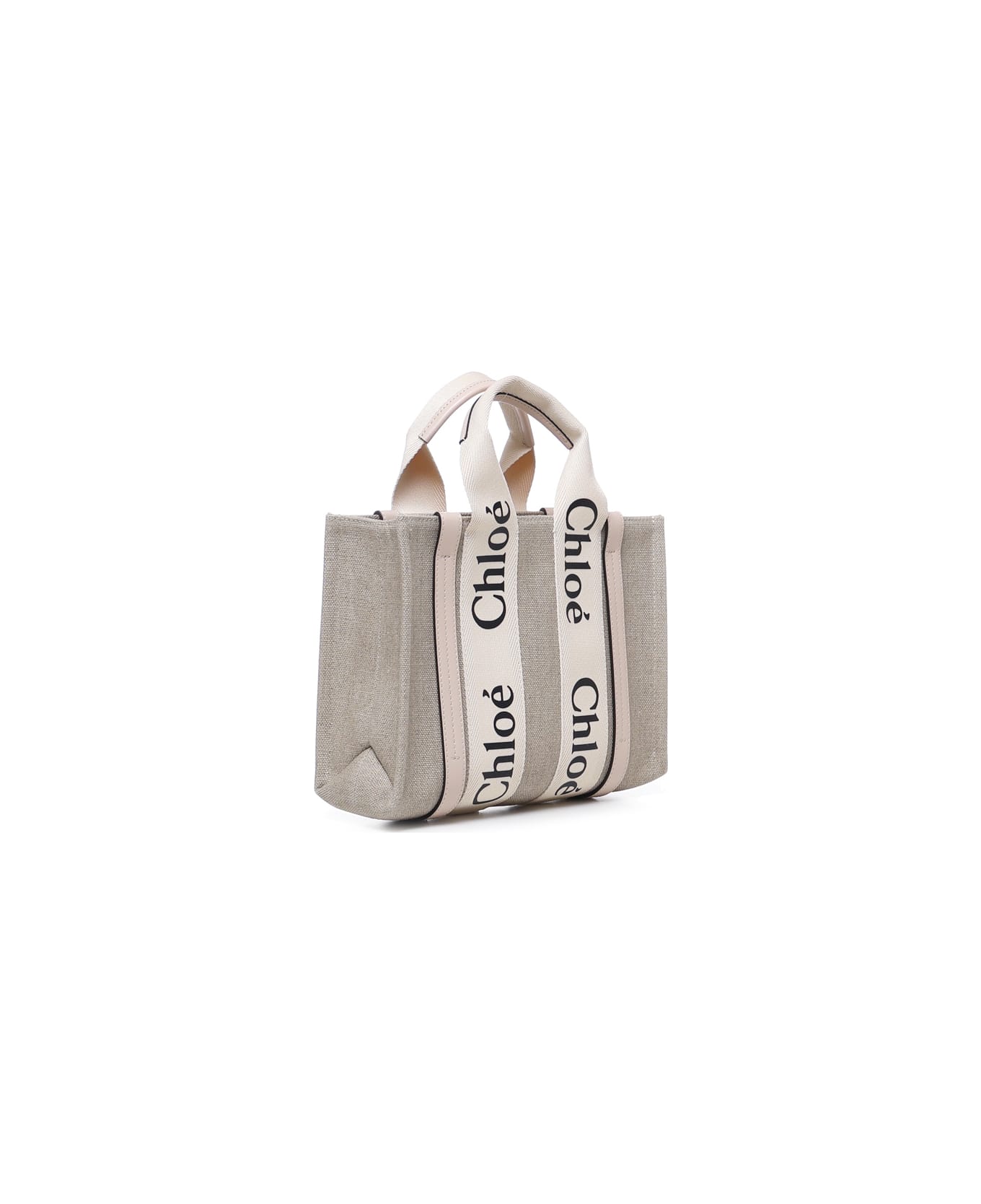 Chloé Small Woody Tote Bag - Cement pink