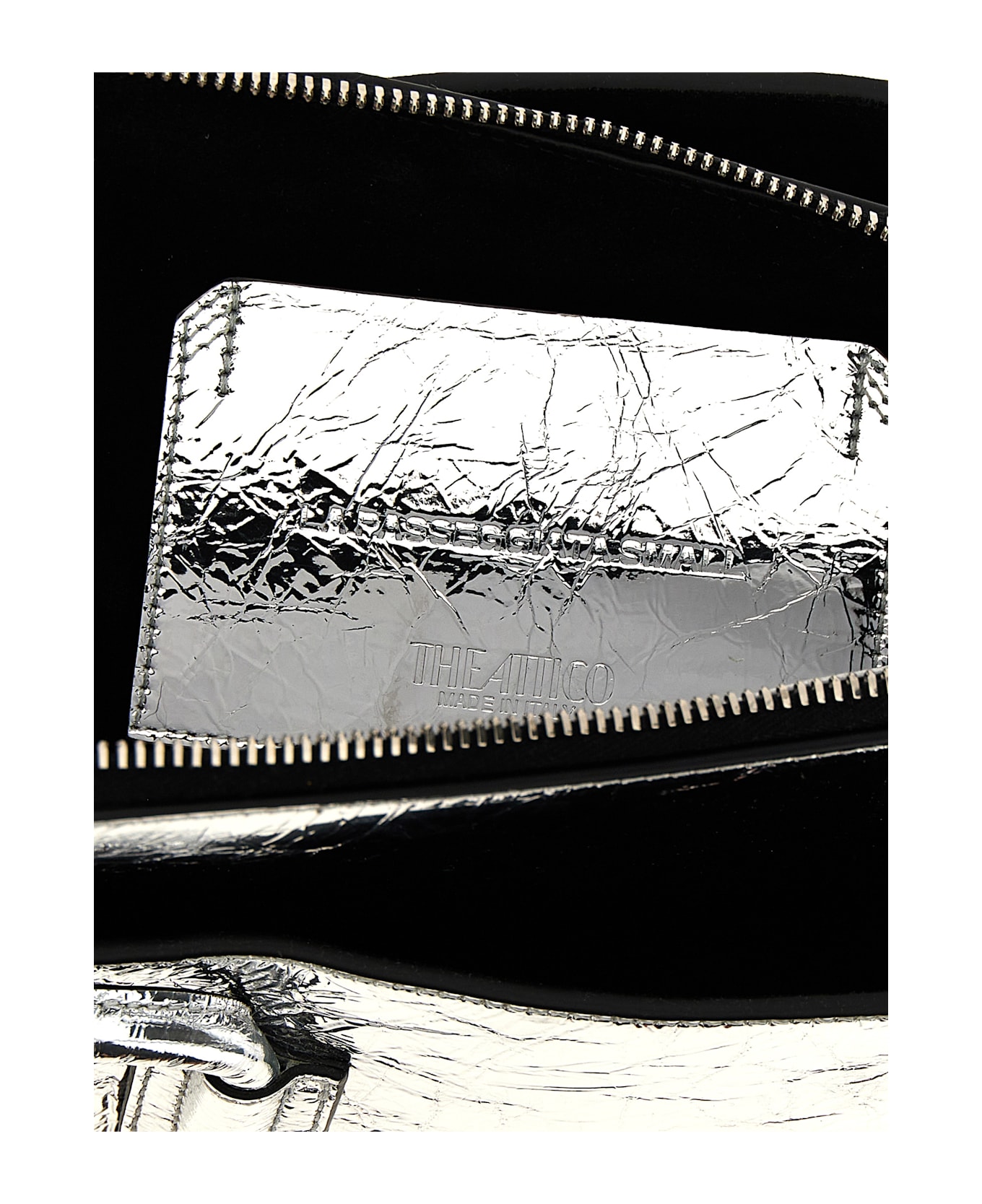 The Attico 
la Passeggiata Small
 Shoulder Bag - Silver