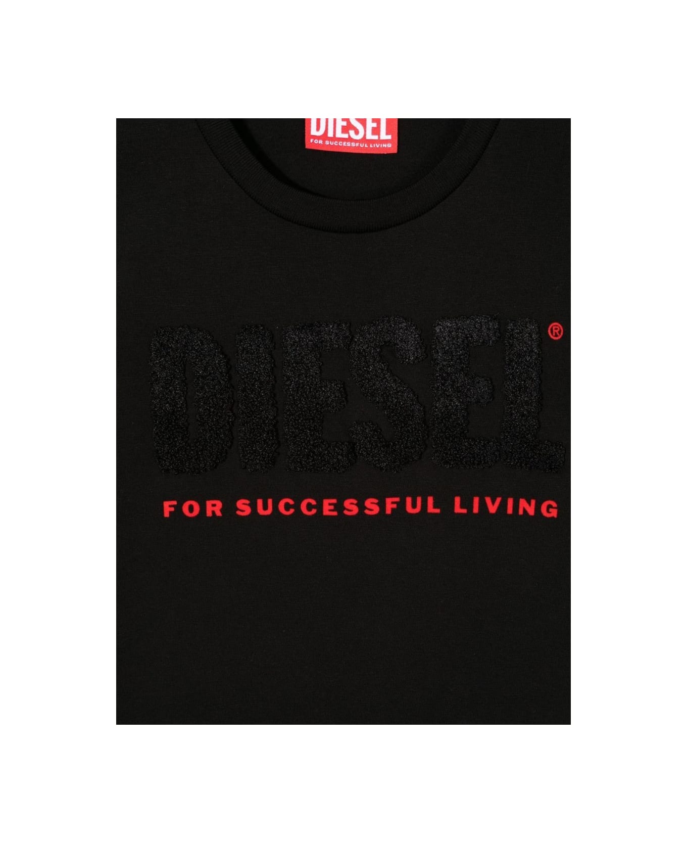 Diesel T-shirt Written Logo - BLACK