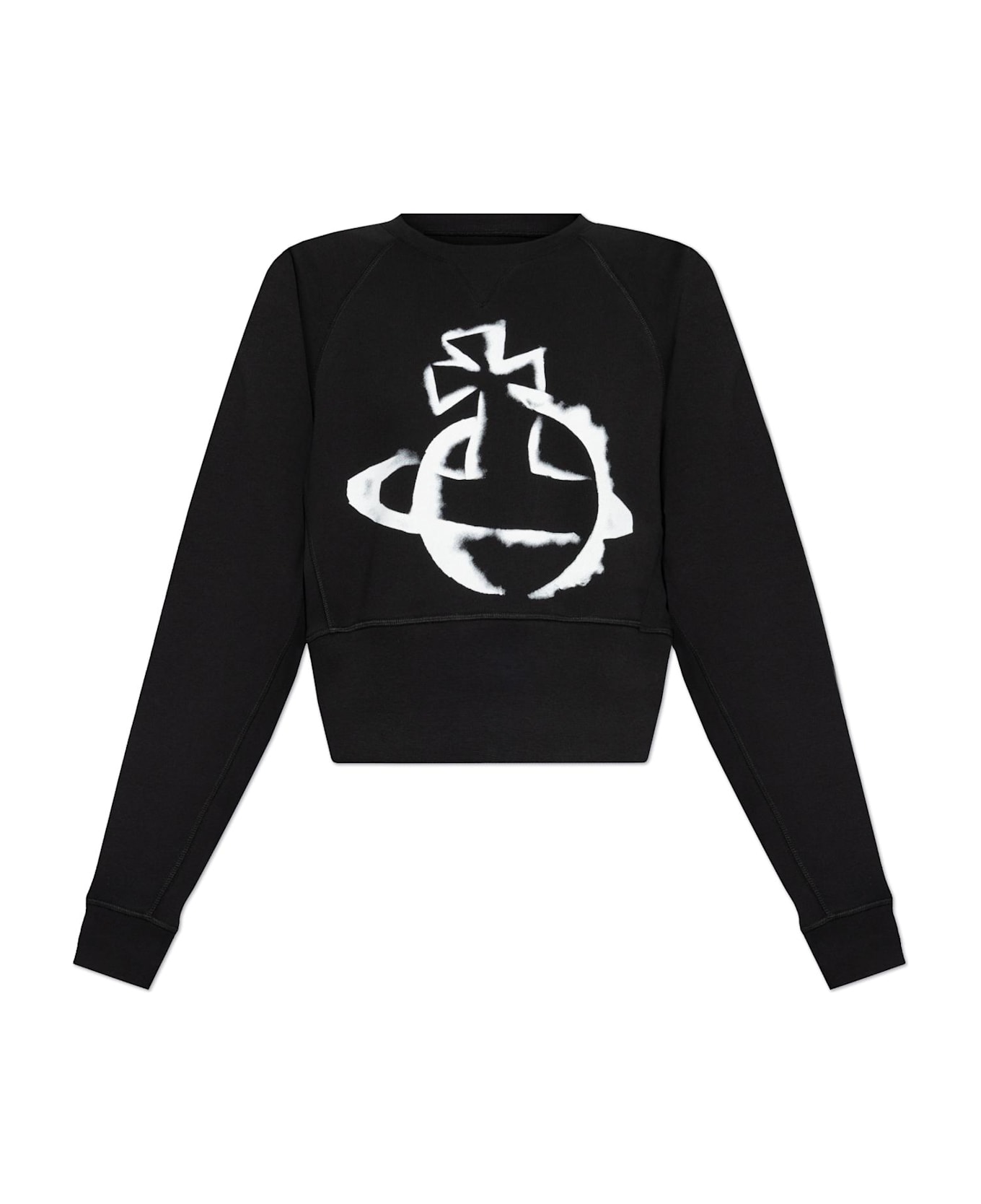 Vivienne Westwood Short Oversize Sweatshirt - BLACK
