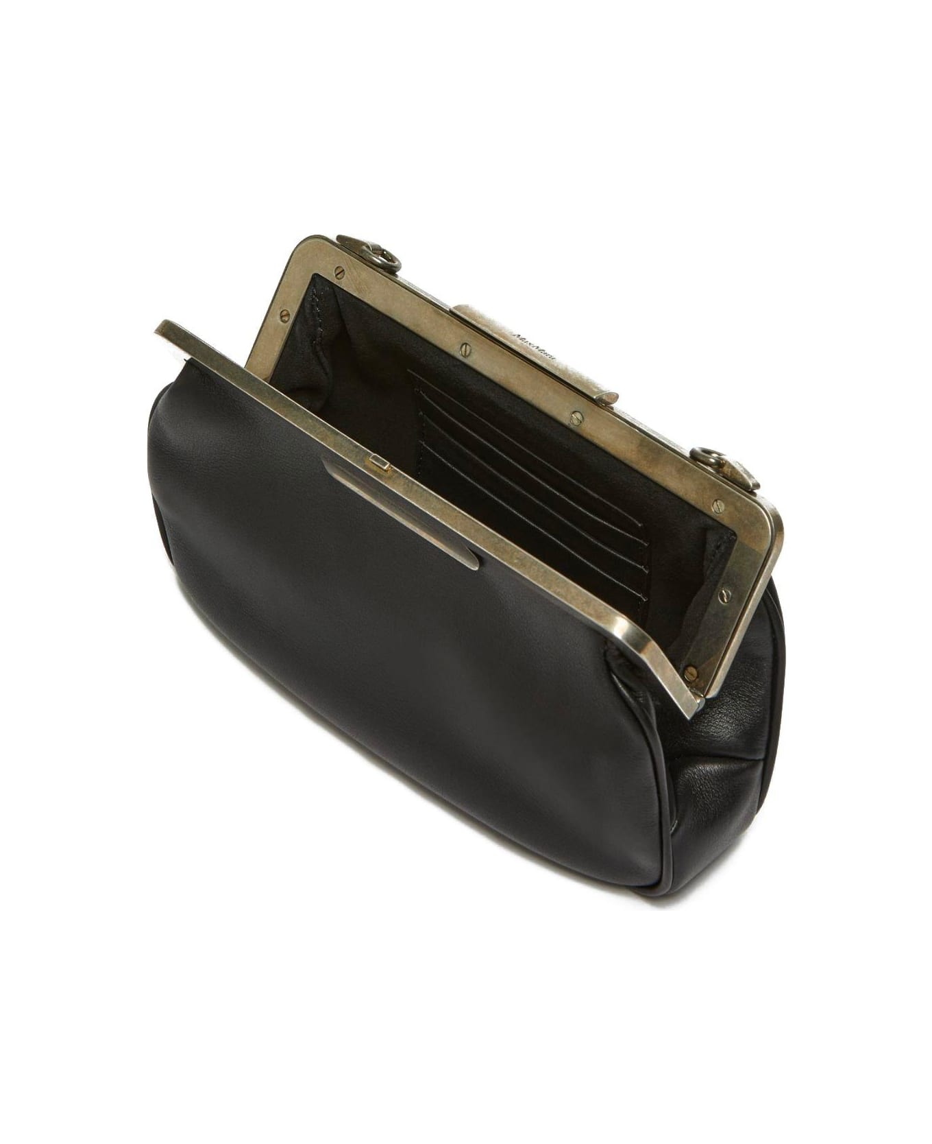 Max Mara Logo Detailed Shoulder Bag - Black