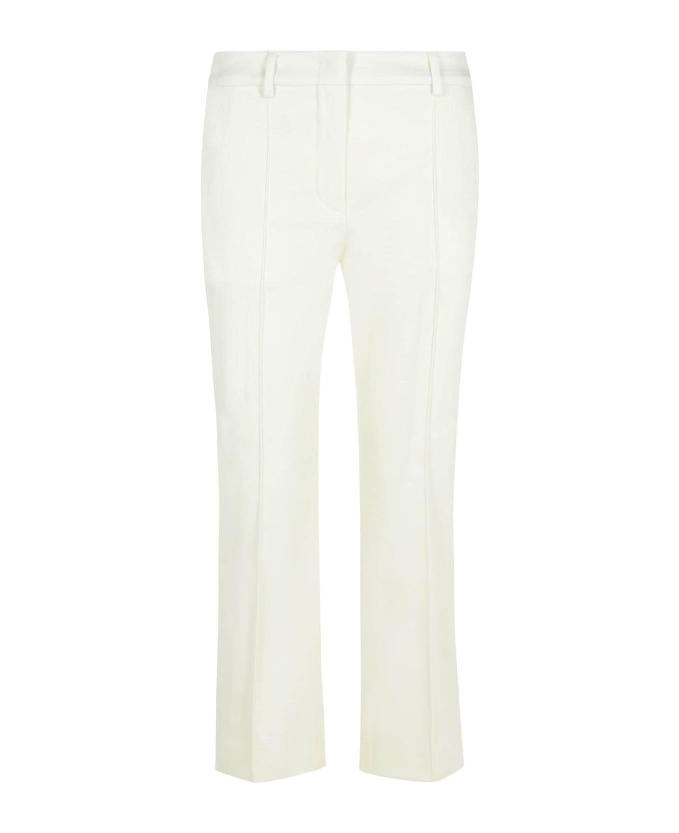 SportMax Etna
 White Cotton Pants - White