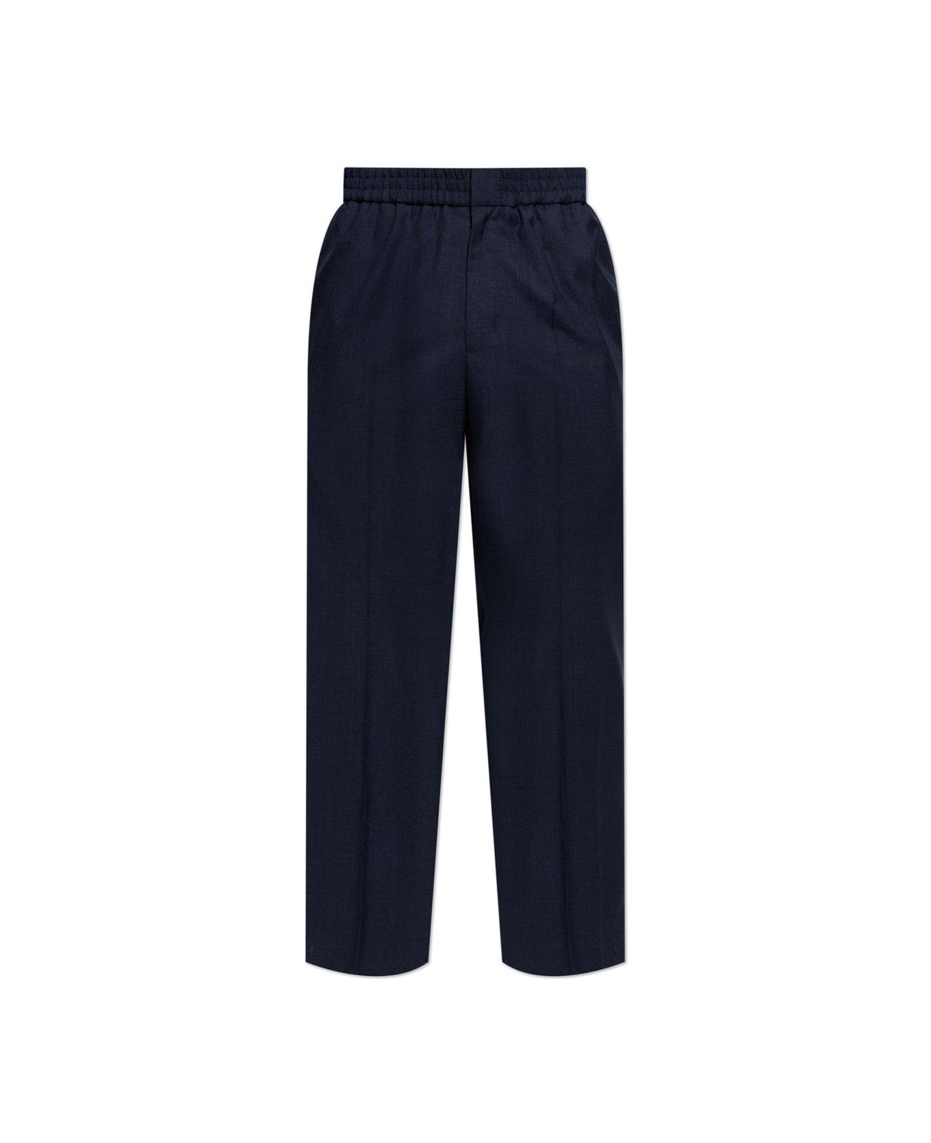 Ami Alexandre Mattiussi Paris Straight-leg Trousers - Navy Blue