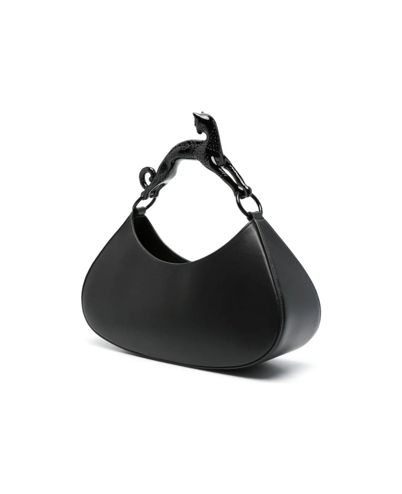 Lanvin Large Hobo Bag With Cat Handle - Black トートバッグ