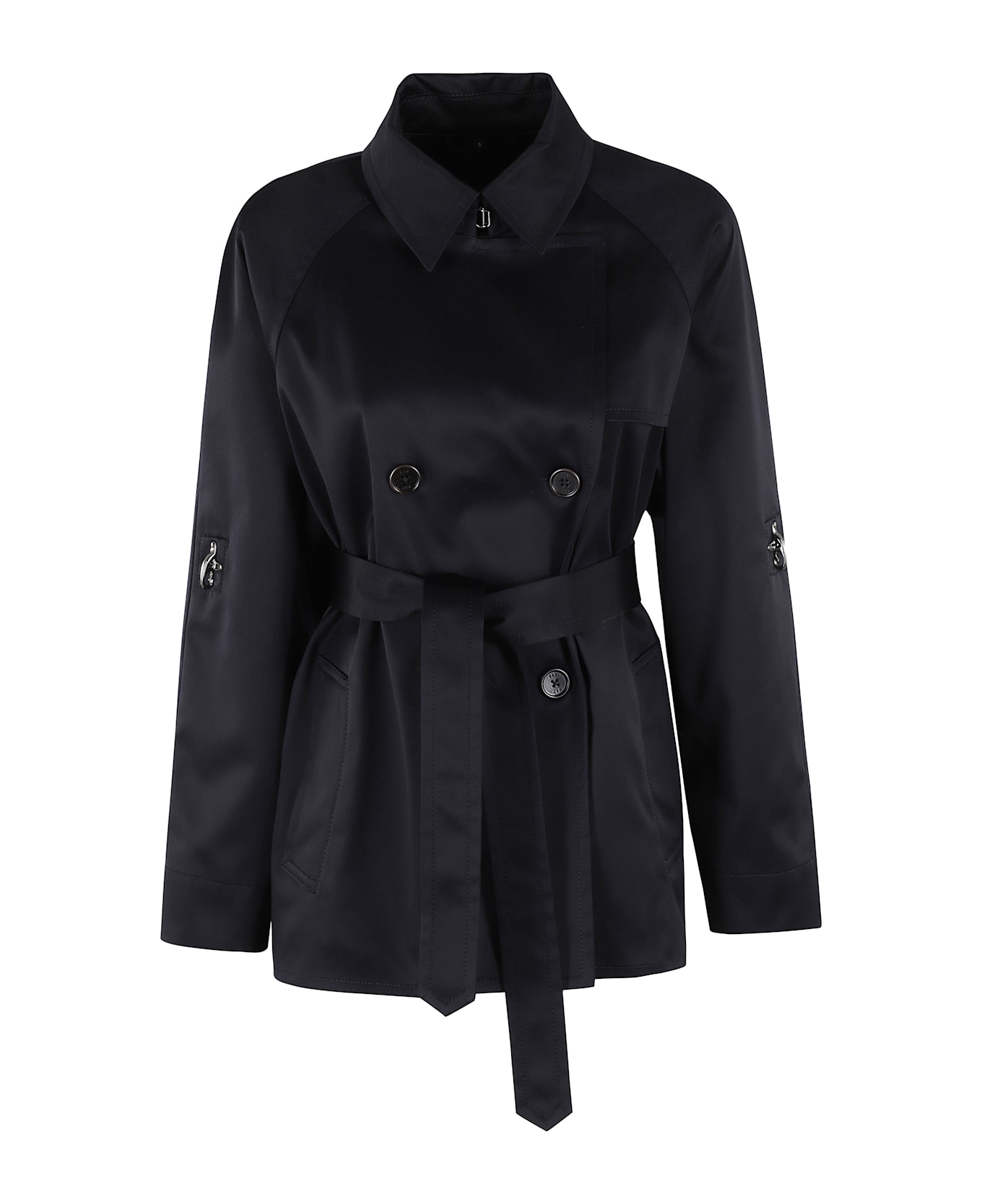 Fay City Short Trench - Blu Navy