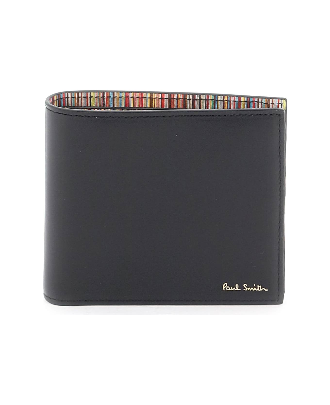 Paul Smith Signature Stripe Bifold Wallet - BLACK (Black)
