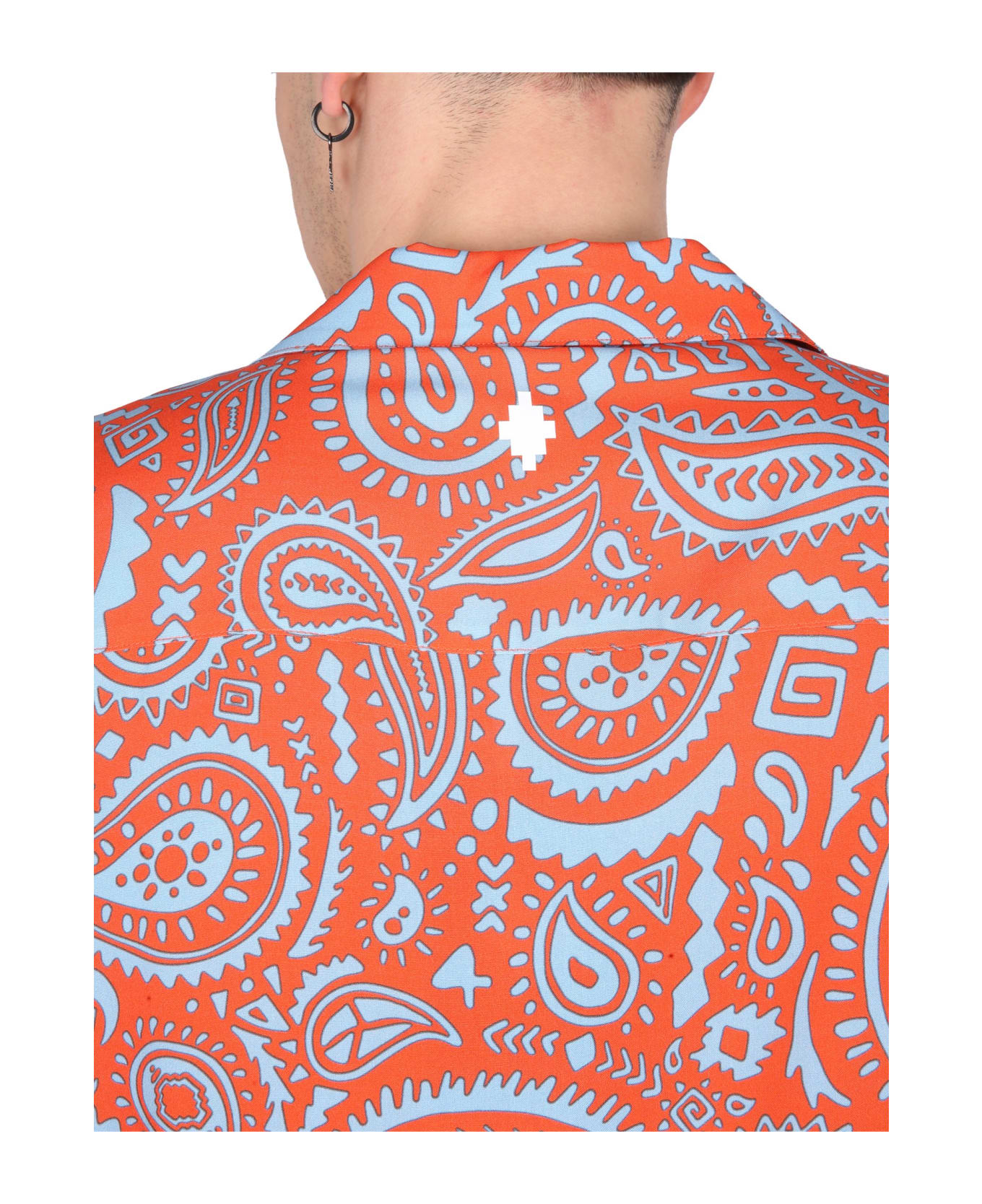 Marcelo Burlon Paisley Hawaii Shirt - ROSSO