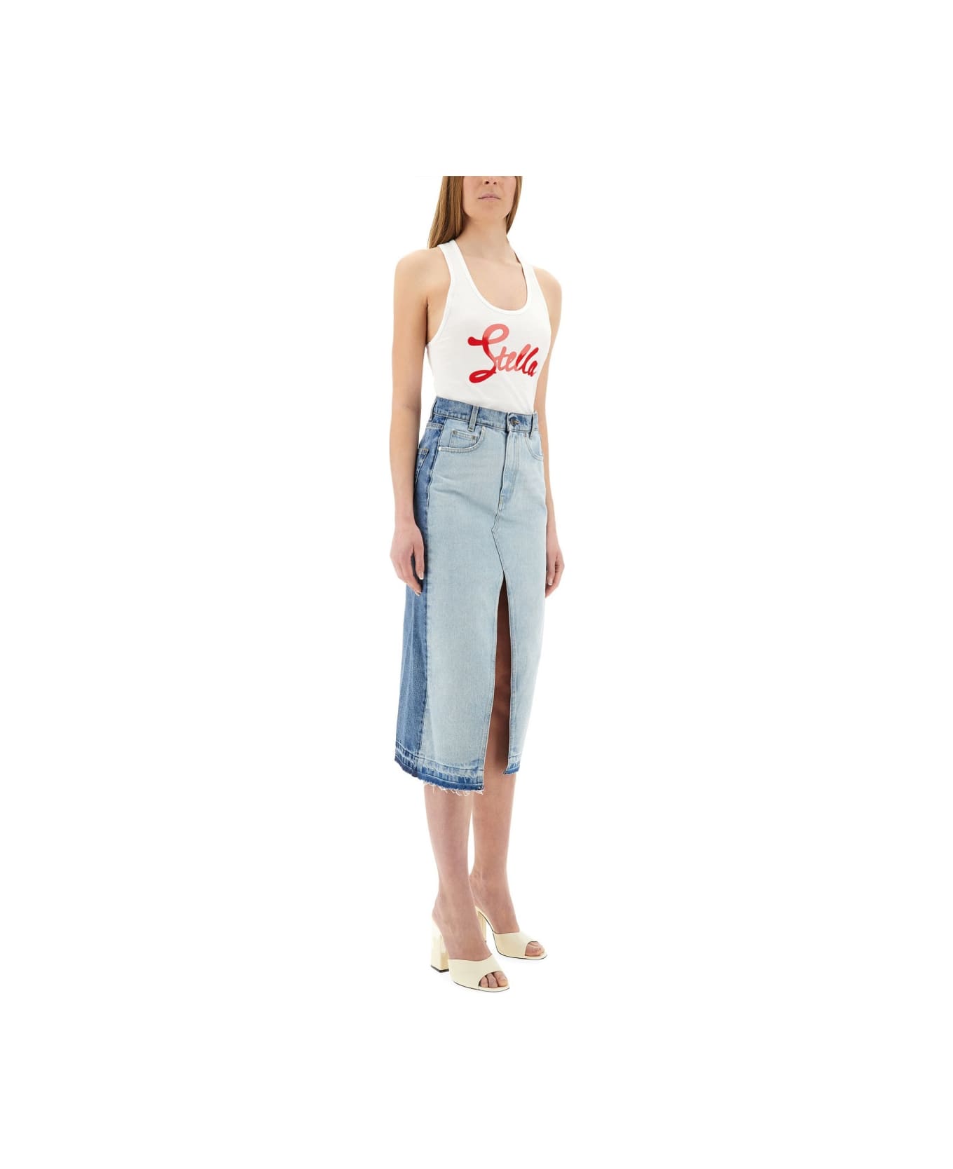 Stella McCartney Tops With Logo - WHITE