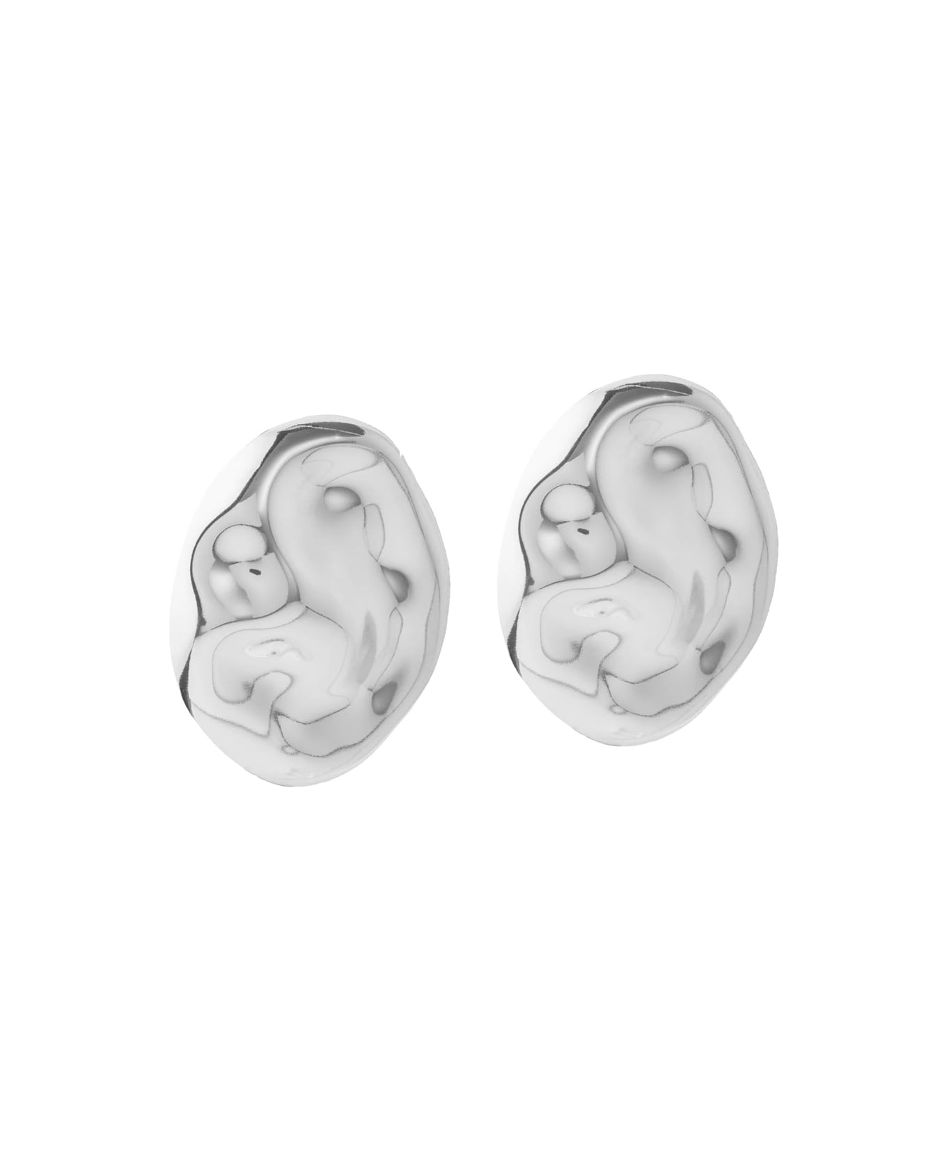 Federica Tosi 
mindy
 Metallic Earings With Circular Shape In Silver Plated Btonze Woman - Metallic