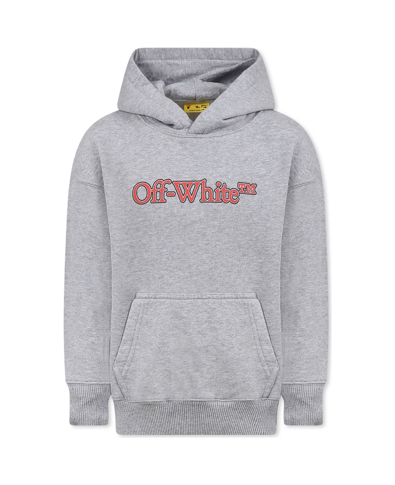 Off-White Grey Sweatshirt For Boy With Logo - Grey
