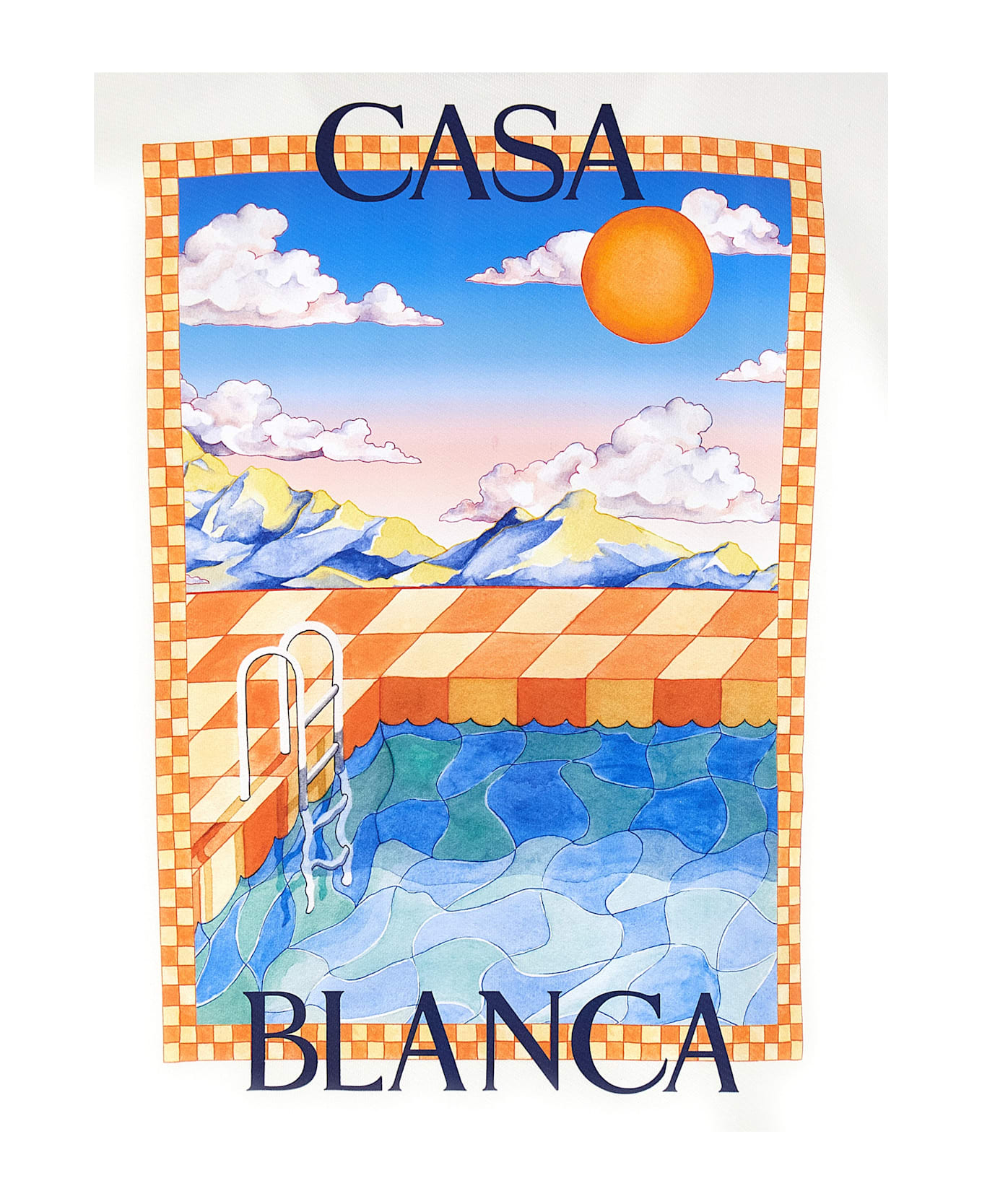 Casablanca 
the Surreal Pool
 Hoodie - White