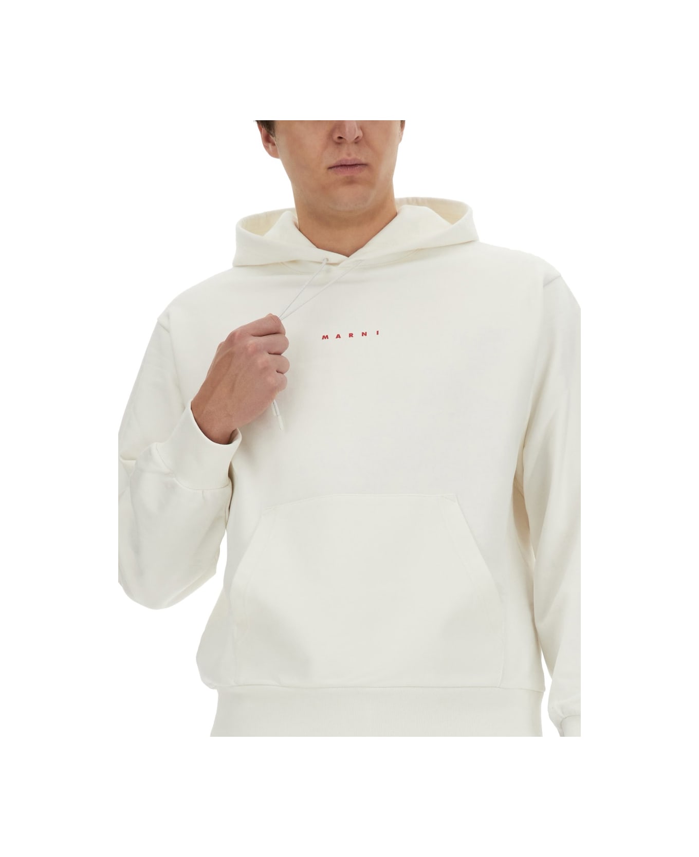 Marni Sweatshirt With Logo - WHITE