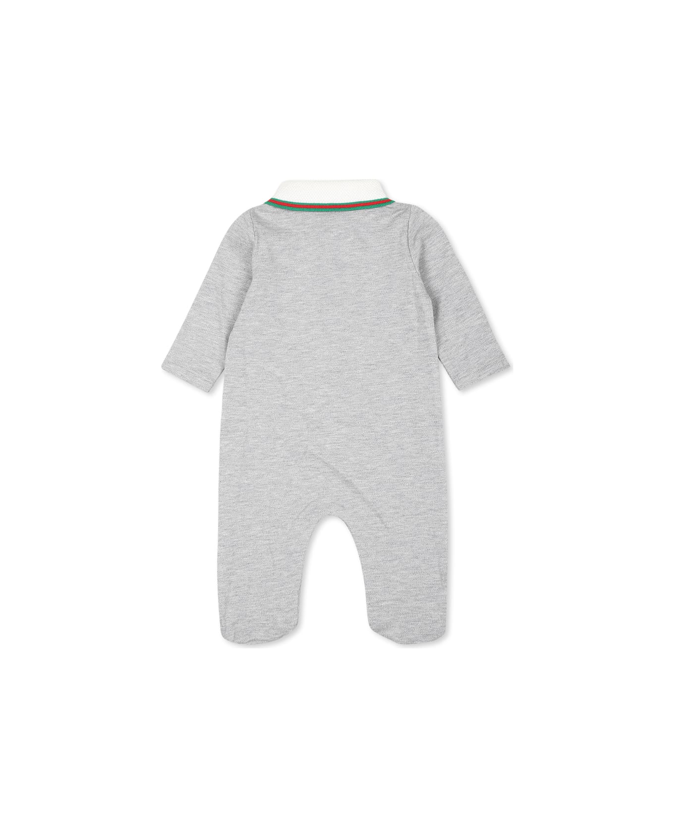 Gucci Grey Babygrow For Babykids With Logo - Grey