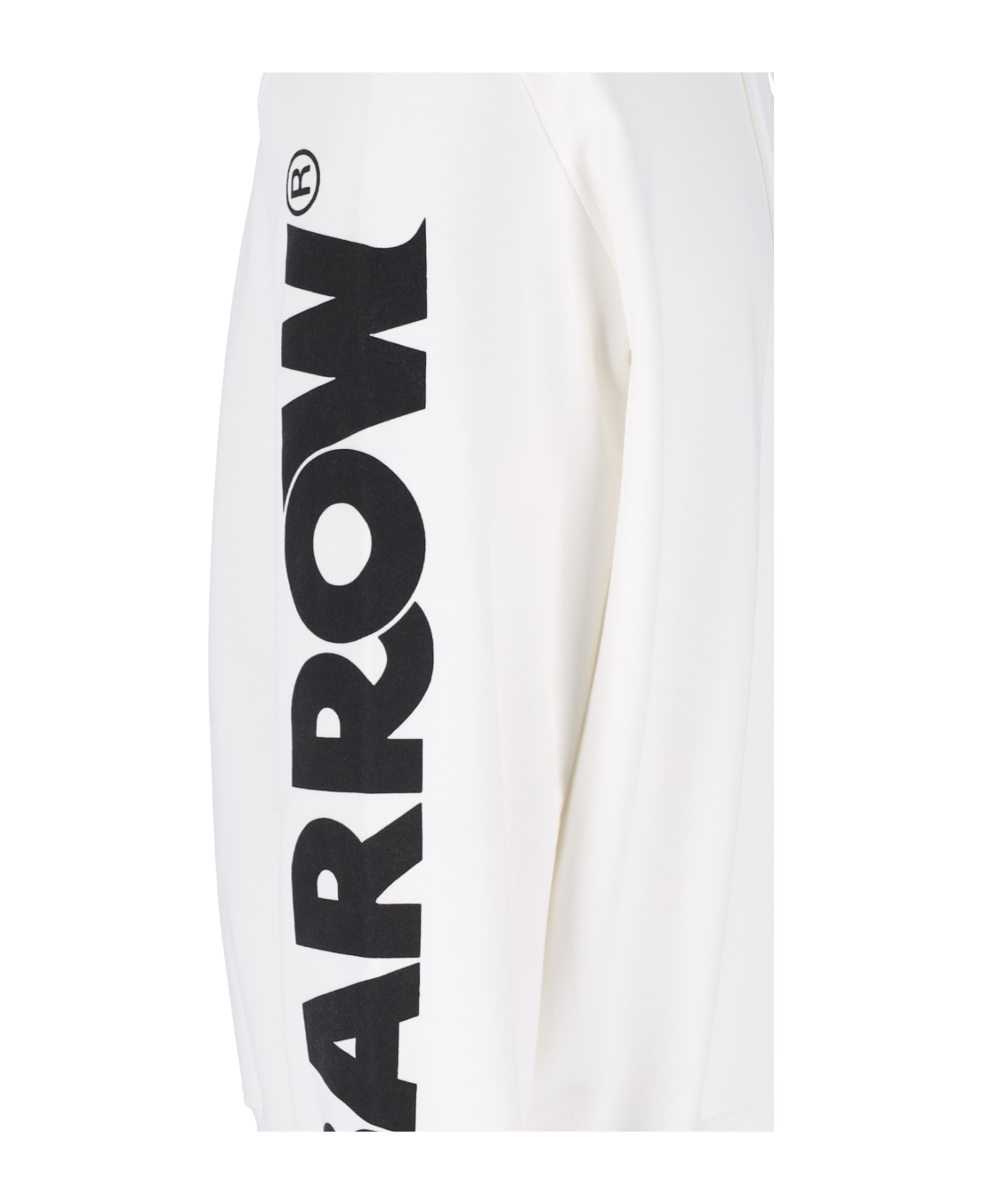 Barrow Logo Hoodie - White