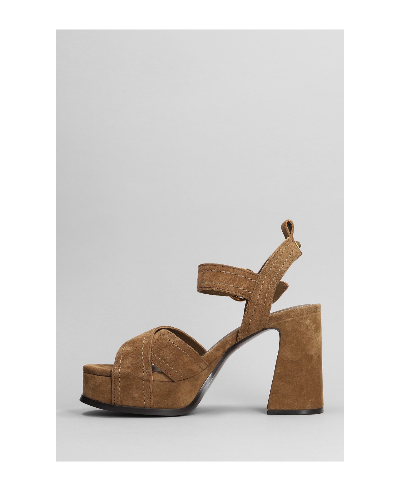Ash Melany Sandals In Brown Suede サンダル