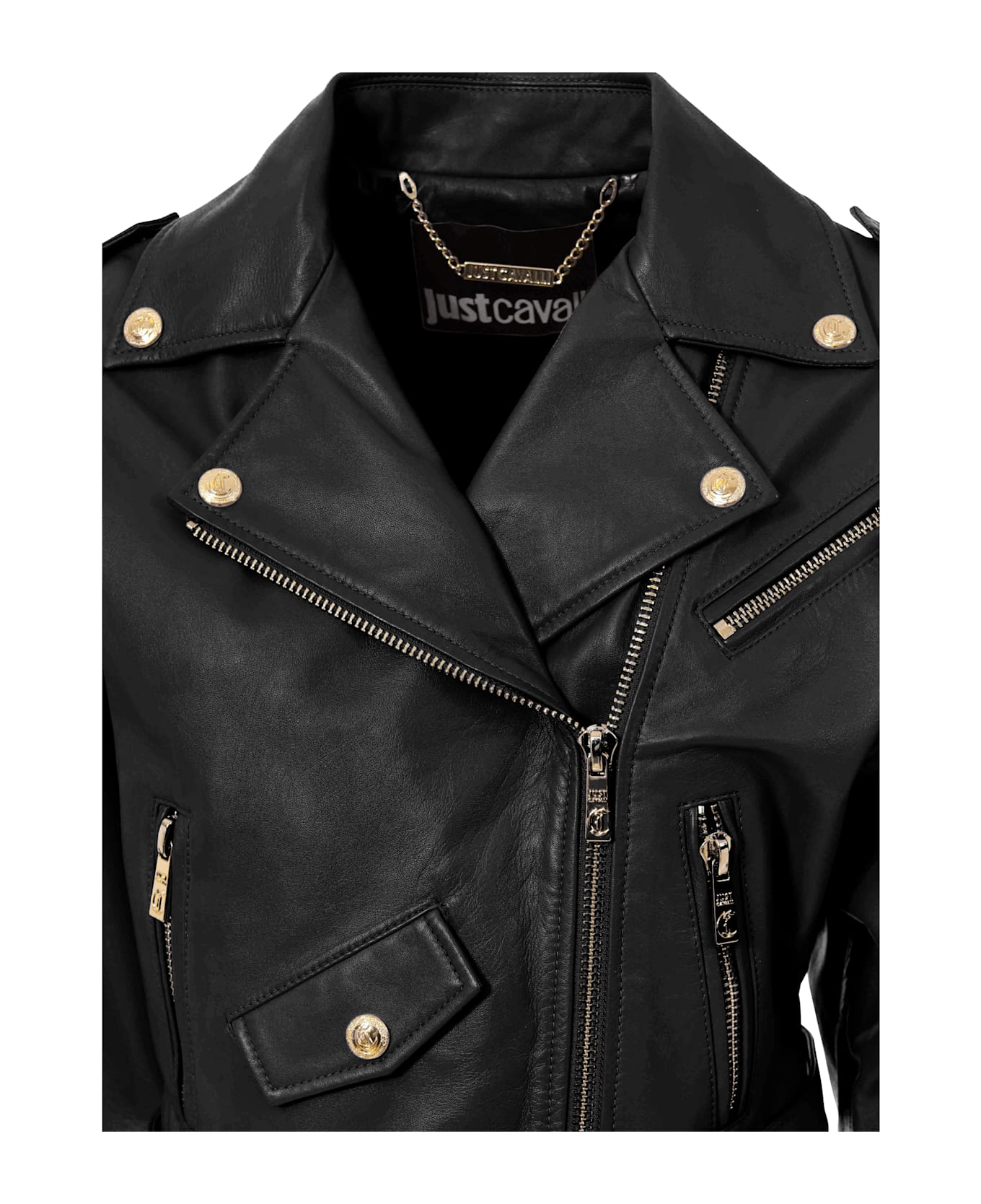 ジャケット JUST CAVALLI Woman Jacket Black 78PAVP05CP009 899 JUST CAVALLI: Jacket woman - Black | Just Cavalli jacket