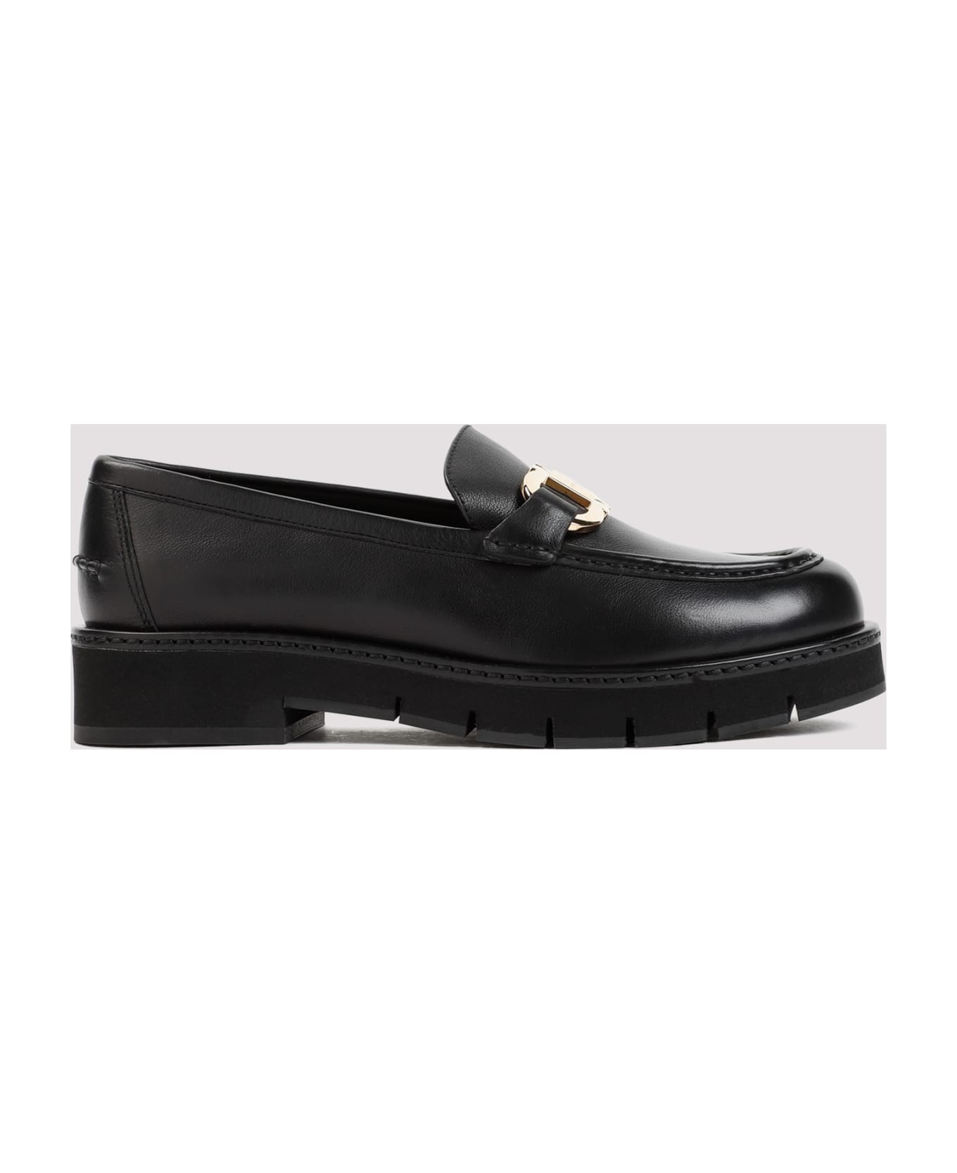 Ferragamo Maryan Lug Loafers - Nero