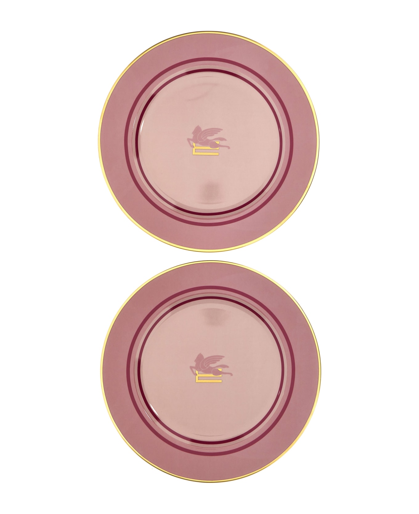 Etro Logo Placeholder 2-plate Set - Pink