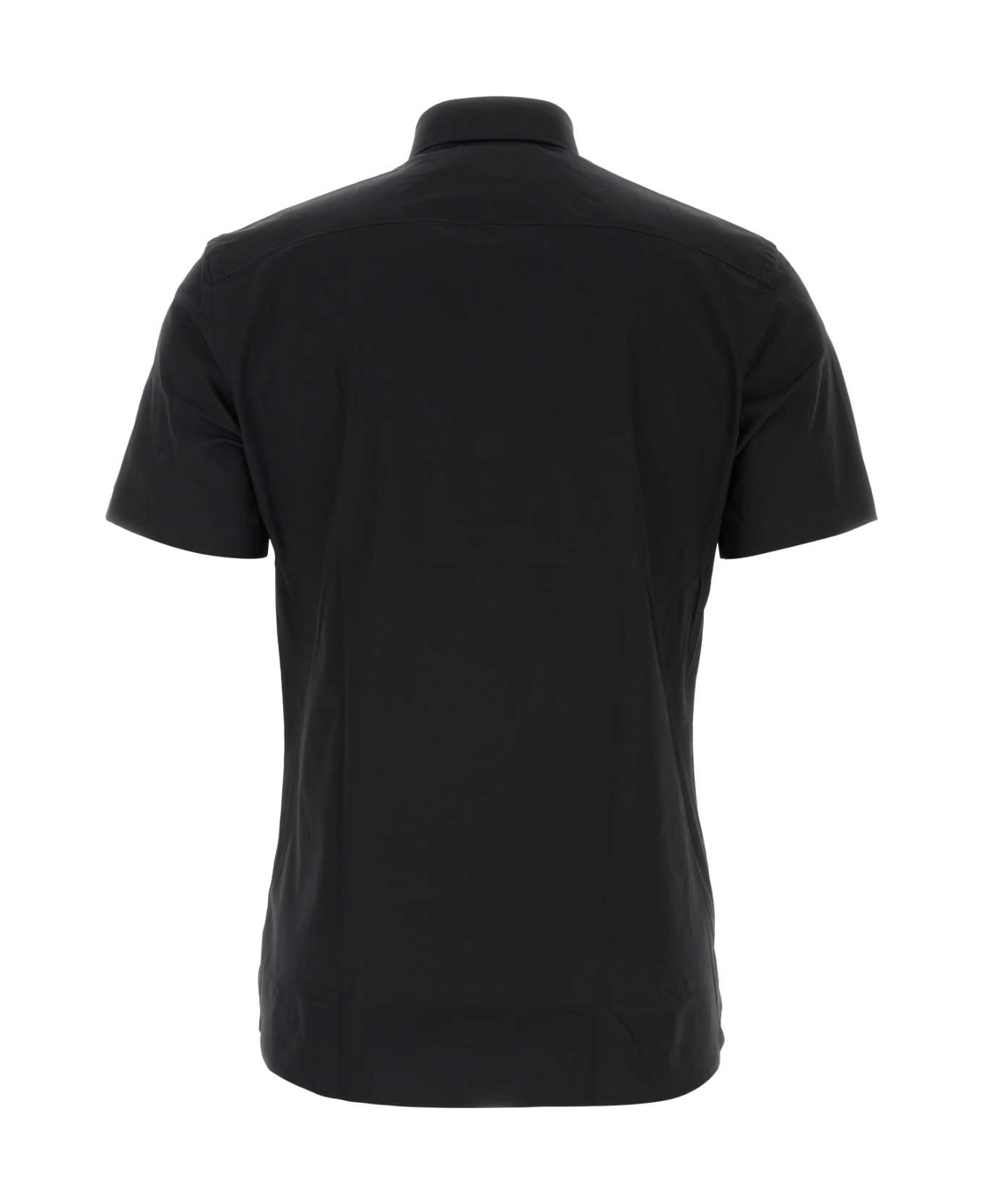 Burberry Black Stretch Poplin Shirt - BLACK