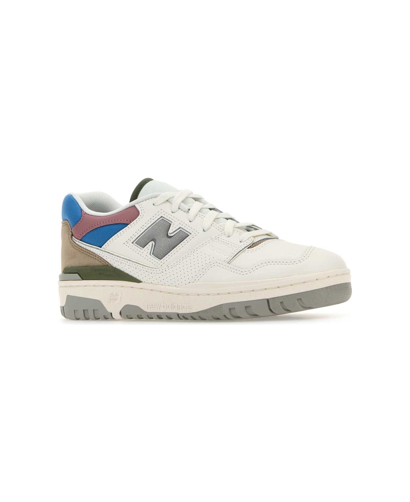 New Balance Multicolor Leather 550 Sneakers - OFFWHIBEIBLU