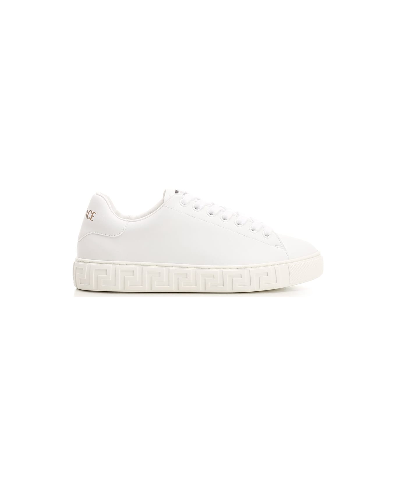 Versace 'greca' Sole Sneakers - White