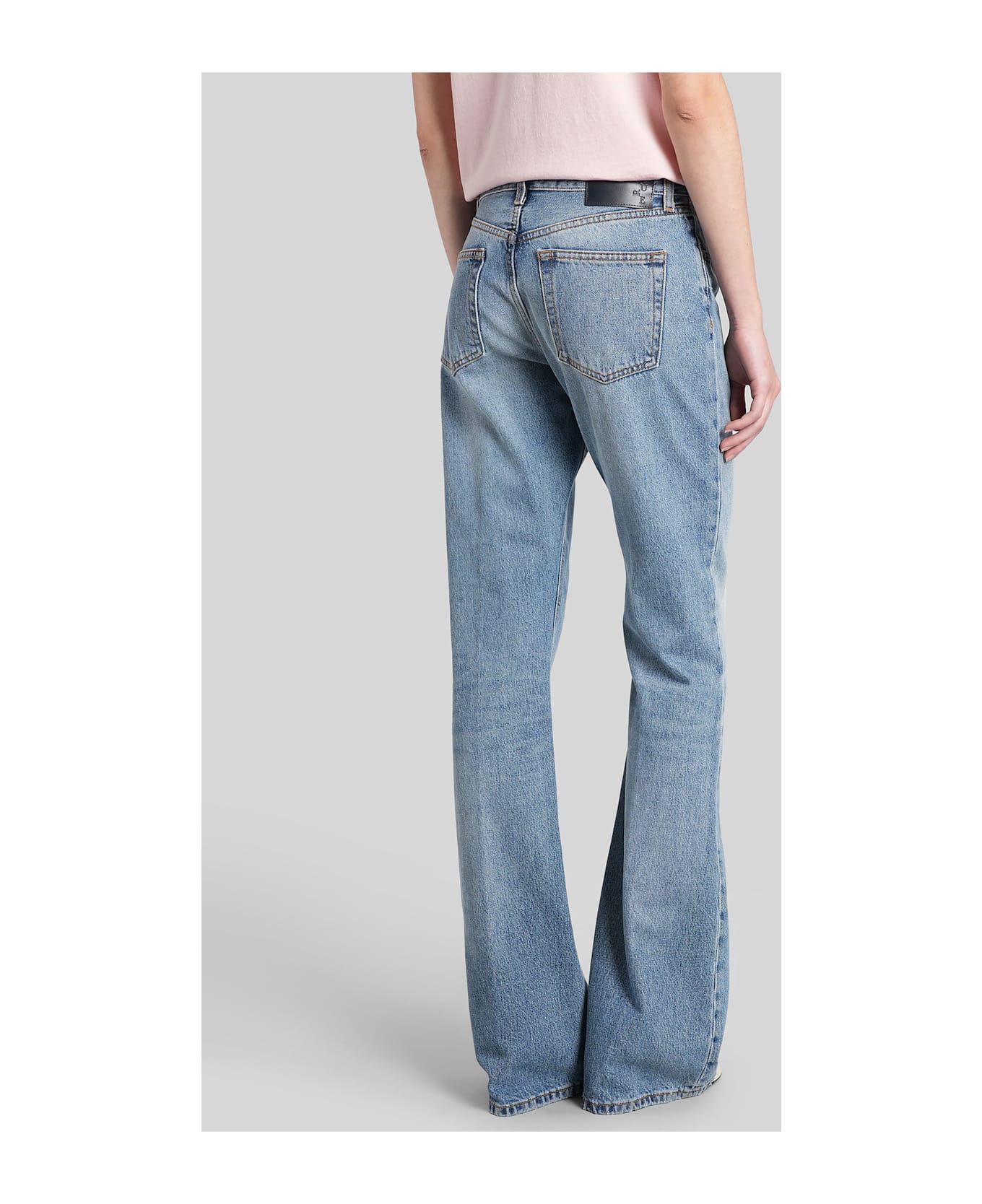 Haikure Flora Jeans In Blue Denim - blue