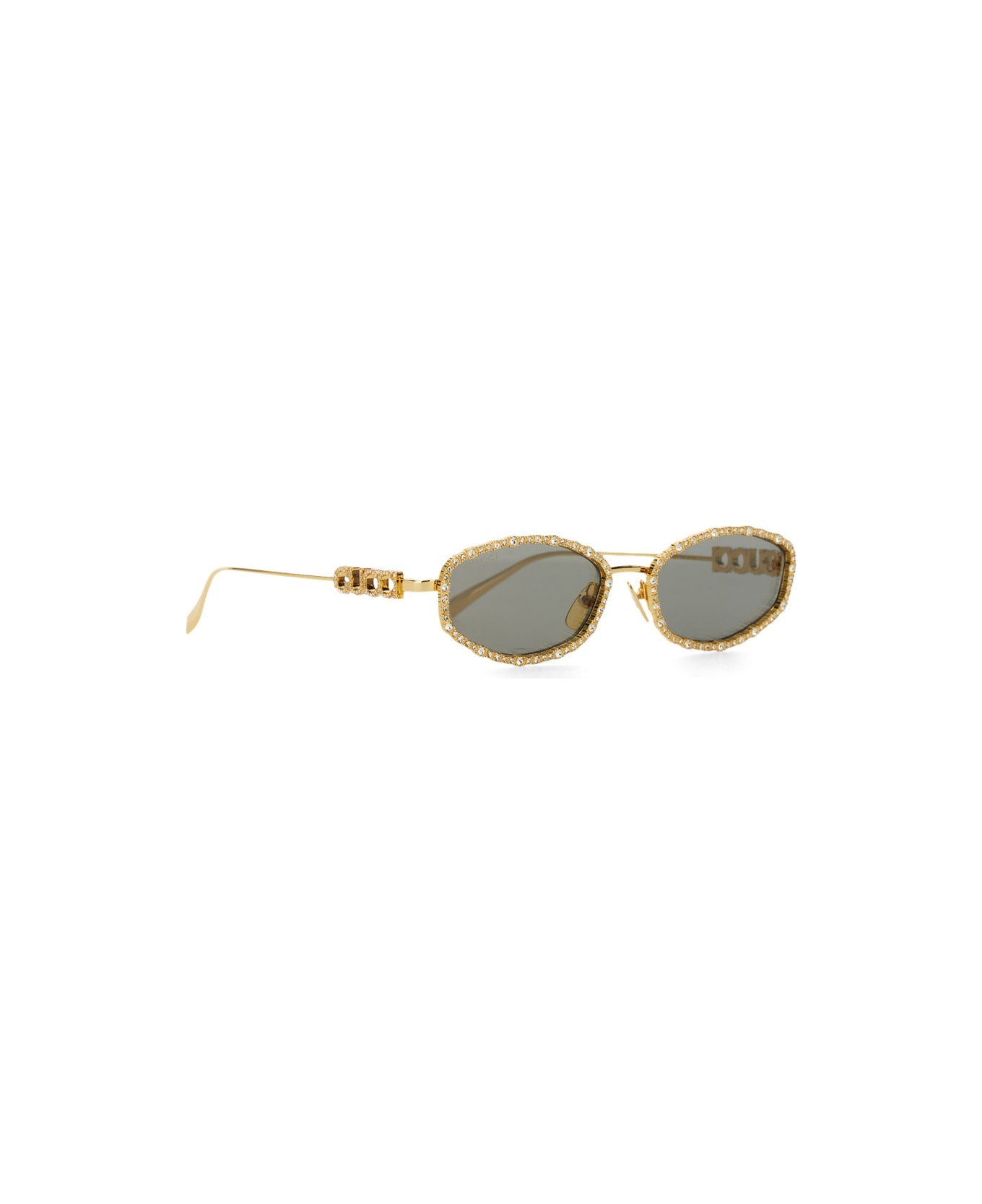 Gucci Oval Sunglasses - GOLD