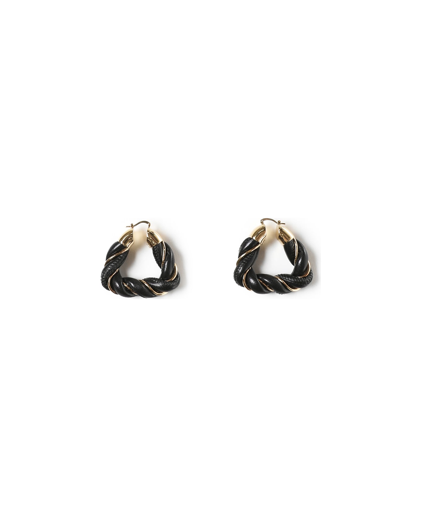 Bottega Veneta Nappa &amp; Silver Earrings - FONDANT