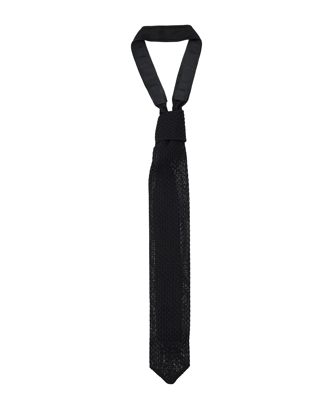 mfpen Silk Formal Tie - BLACK SILK