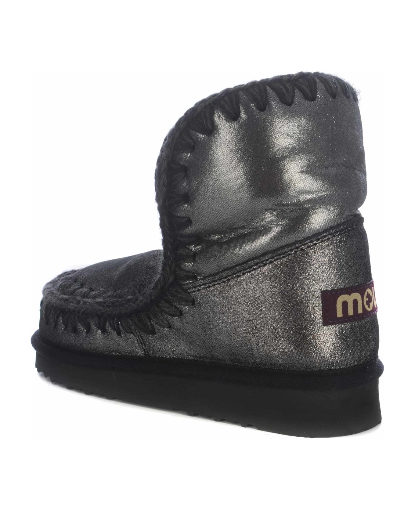 Mou Ankle Boots Mou "eskimo18" Made Of Leather - Piombo