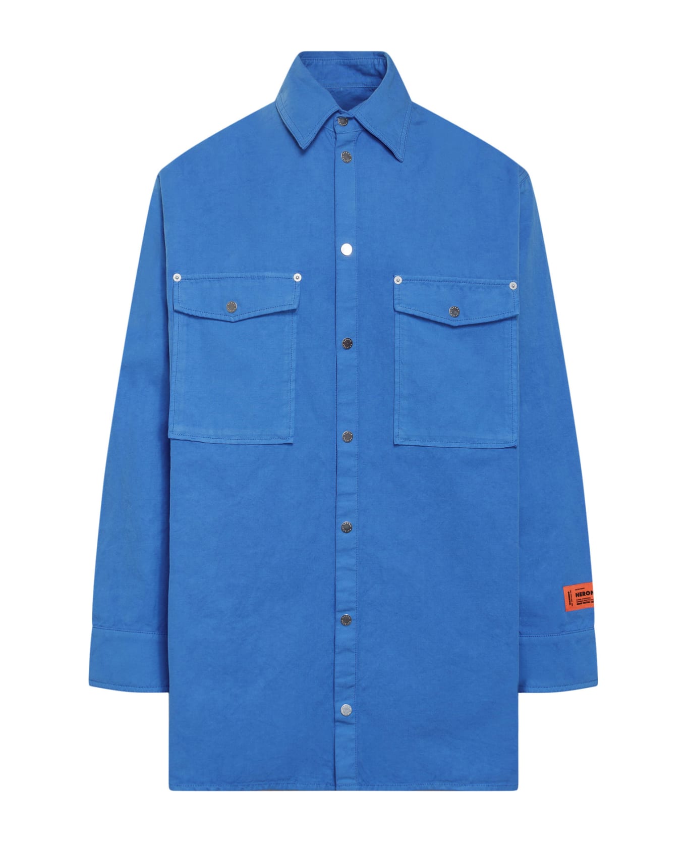 HERON PRESTON Pocket Shirt - blue