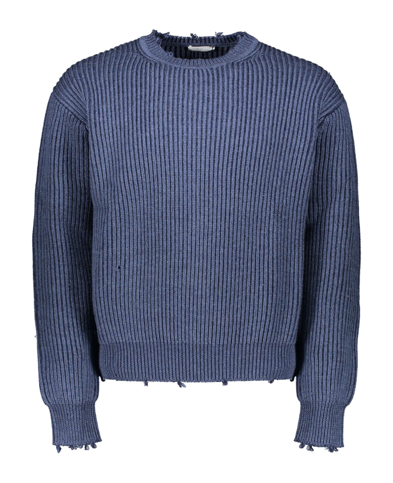 John Elliott Crew-neck Wool Sweater - blue